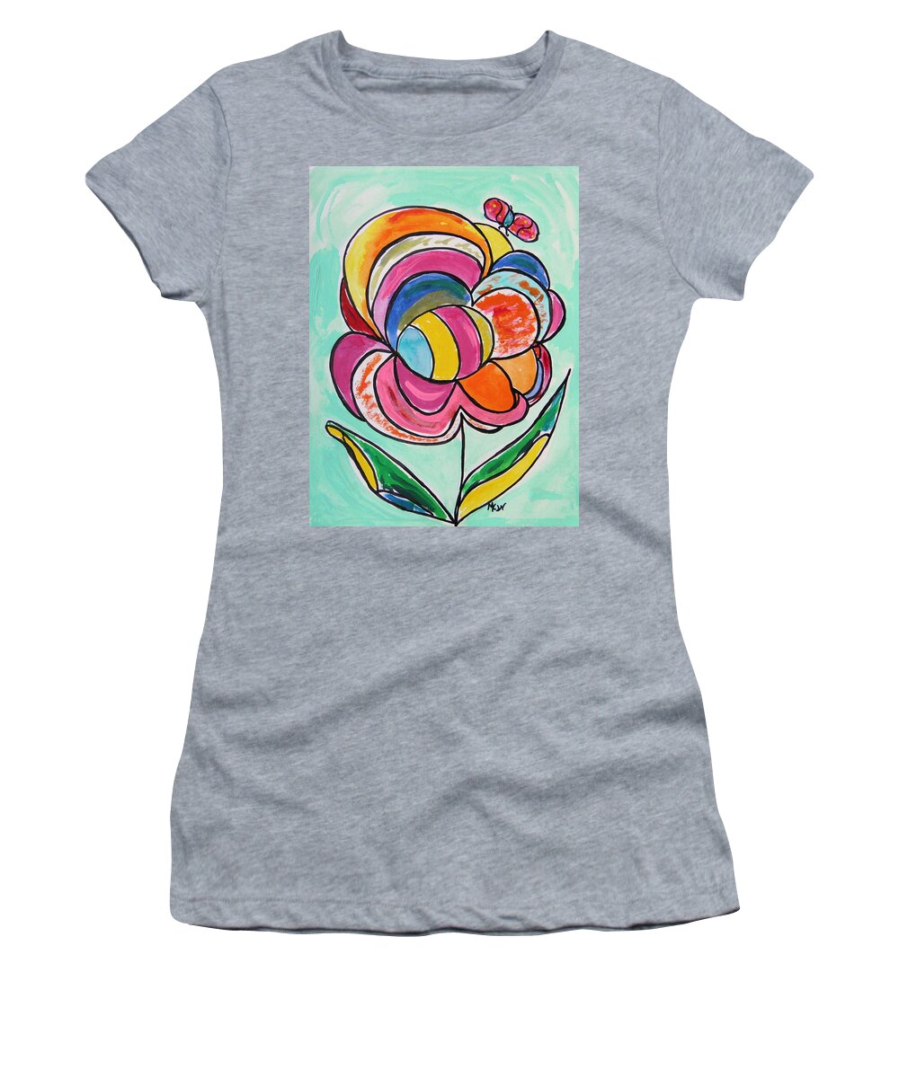 Ink Women's T-Shirt featuring the painting Likes Attract by Mary Carol Williams