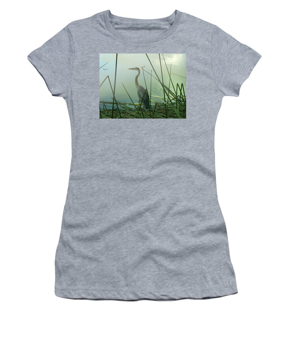 Nature Women's T-Shirt featuring the photograph Misty Blue by Peggy Urban