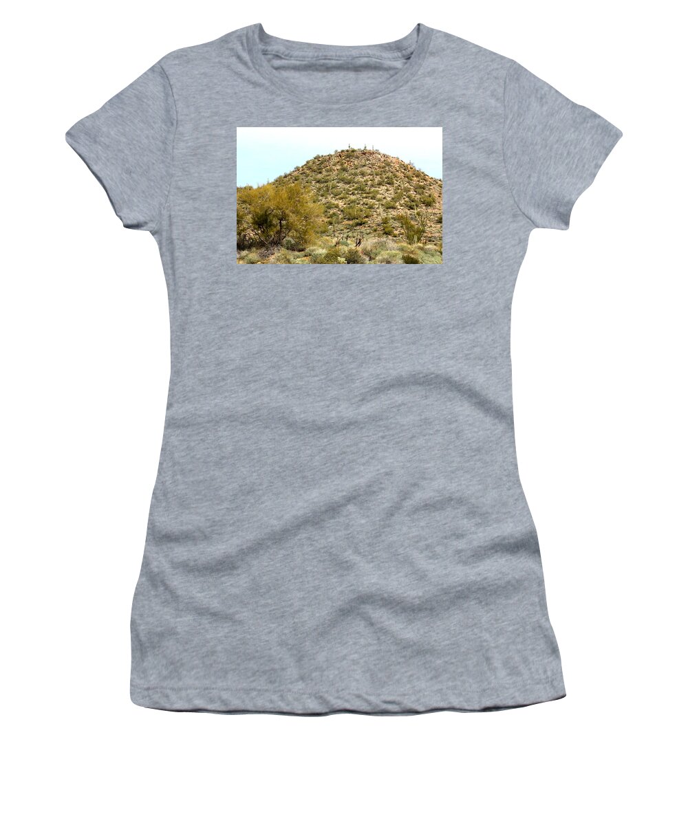 Landscape Women's T-Shirt featuring the photograph Mountain of Cactus by Kim Galluzzo