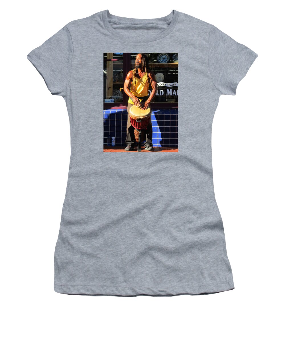 Drums Women's T-Shirt featuring the photograph Ngoki by Steve Fields