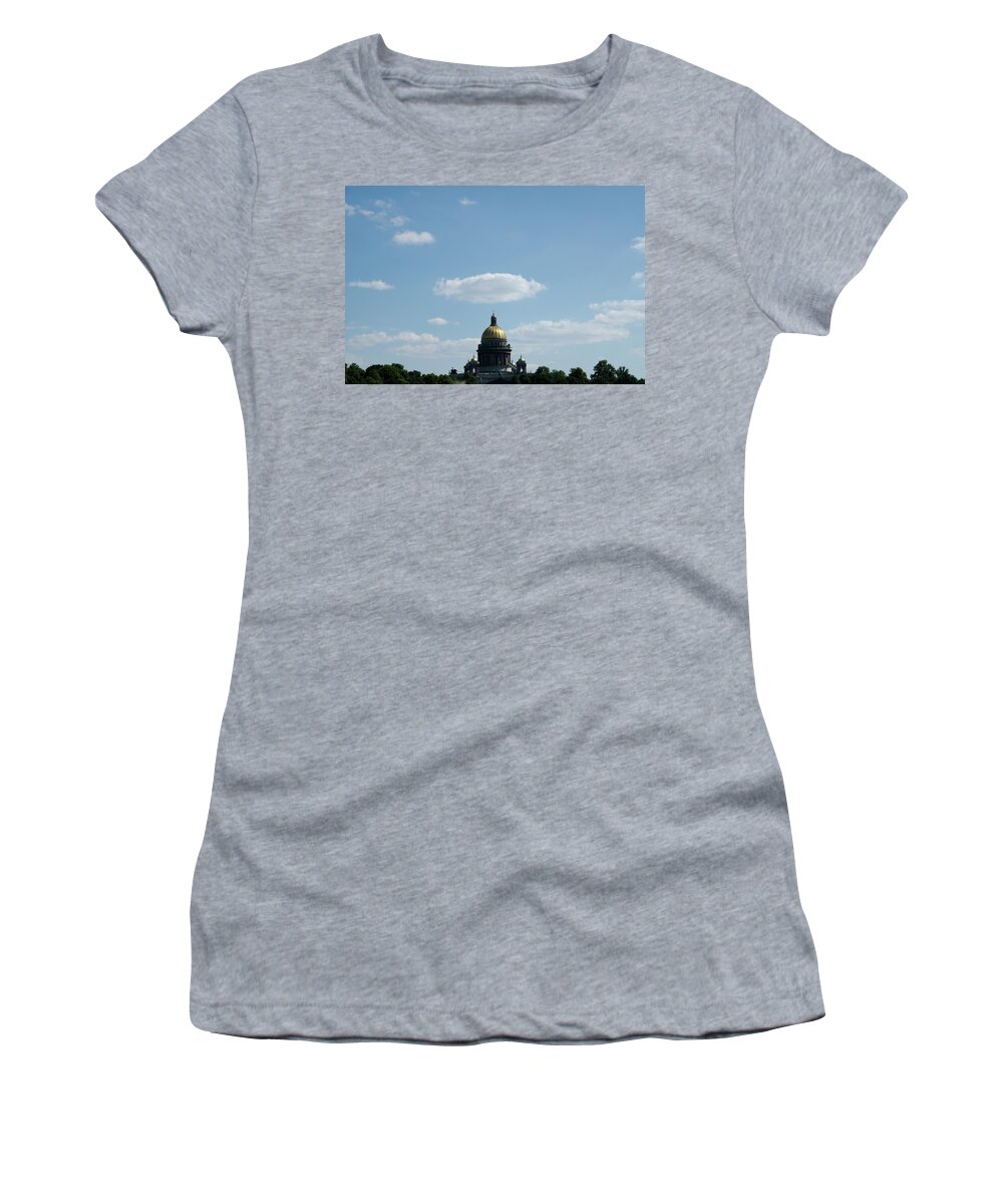 Cloud Women's T-Shirt featuring the photograph Nimbus over Saint Isaac's Cathedral by Michael Goyberg