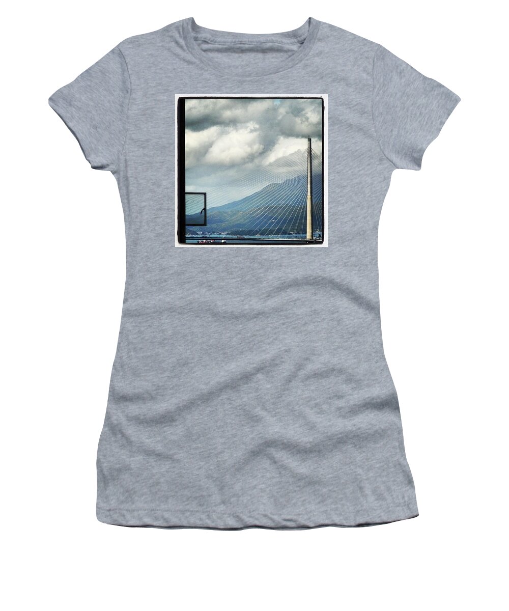 Women's T-Shirt featuring the photograph Out My Window by Lorelle Phoenix
