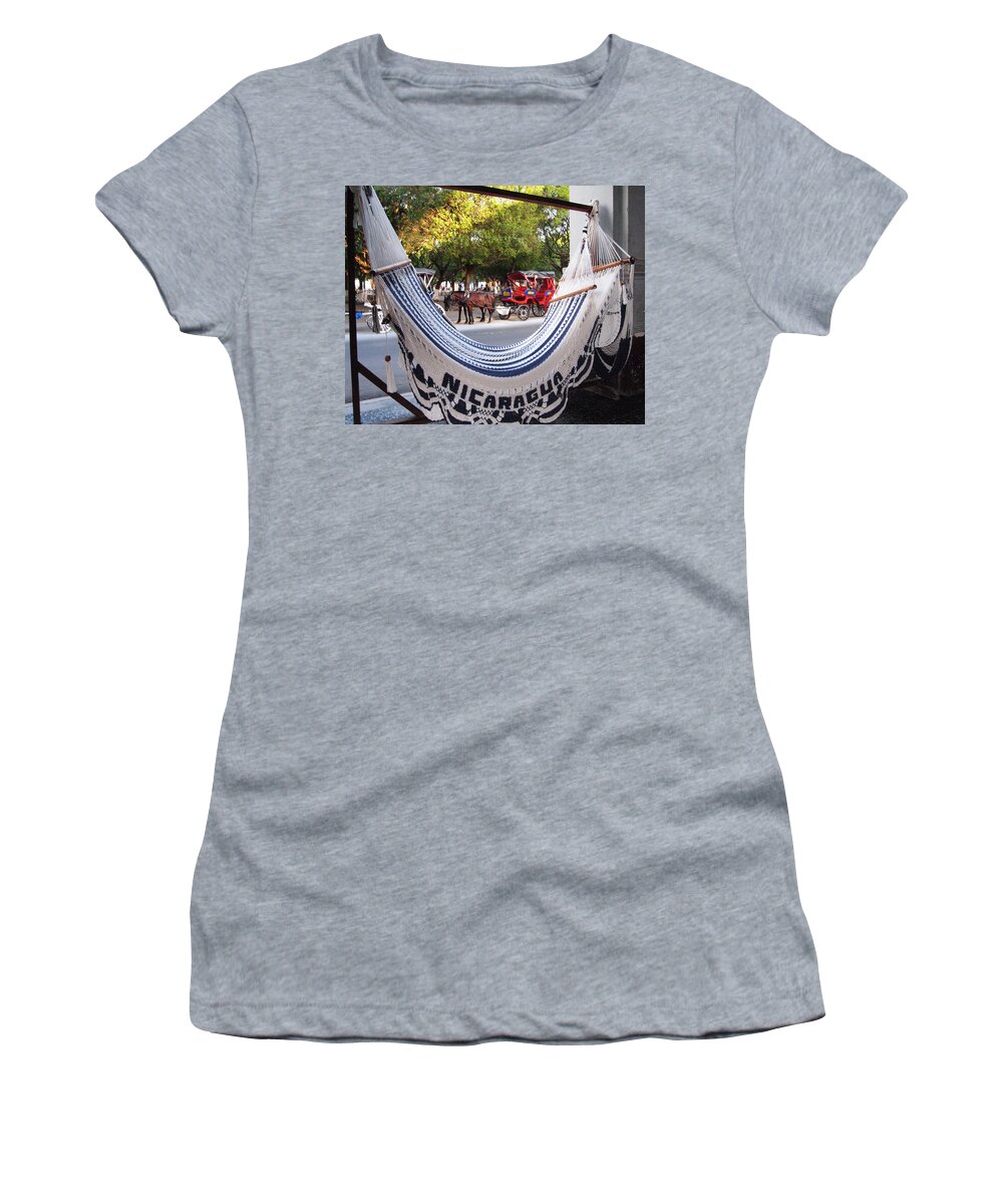 Parque Central Granada Women's T-Shirt featuring the photograph Parque Central Granada Nicaragua by Kurt Van Wagner
