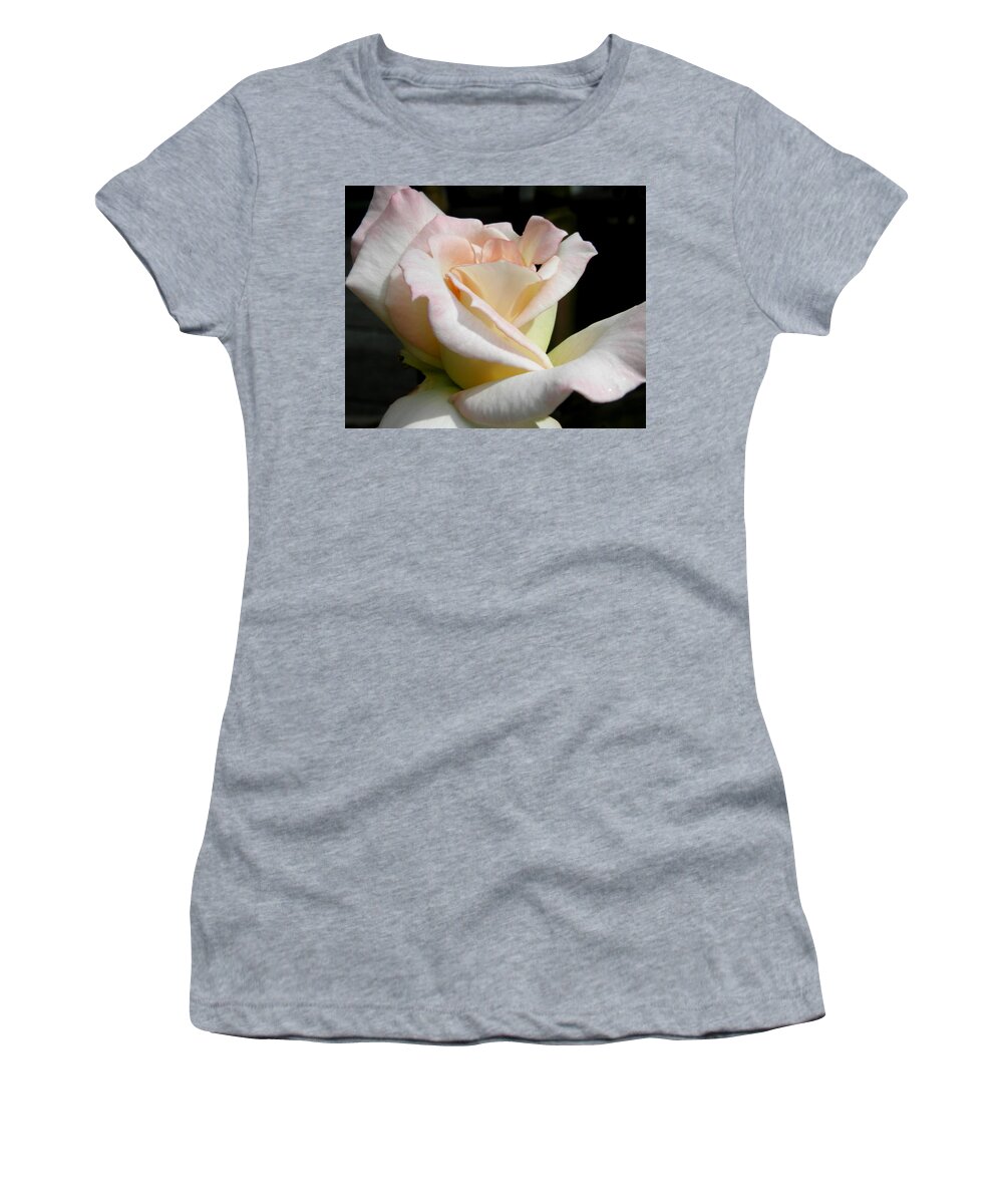 Rose Women's T-Shirt featuring the photograph Pedals Of Beauty by Kim Galluzzo