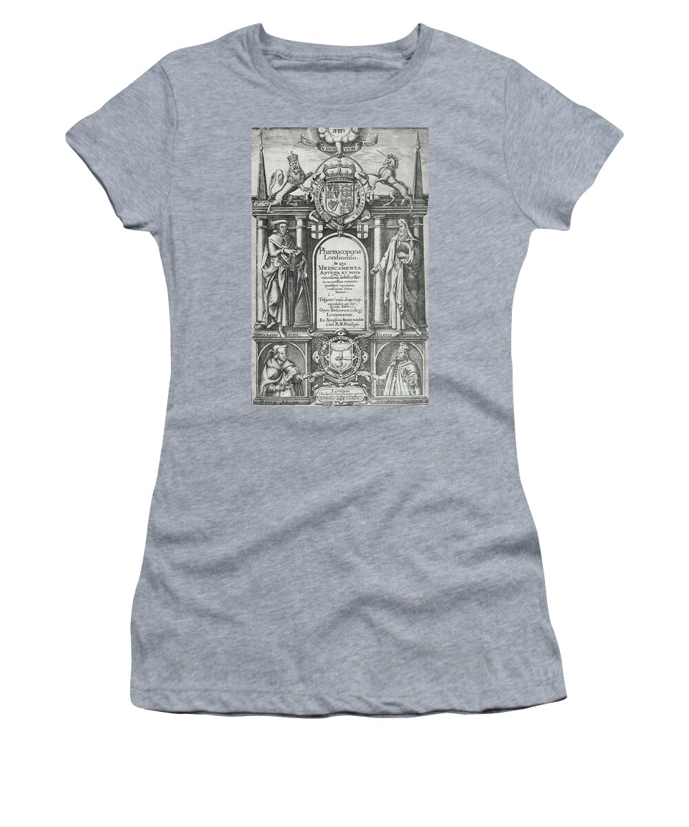 Art Women's T-Shirt featuring the photograph Pharmacopoeia Londinensis, 1632 by Science Source