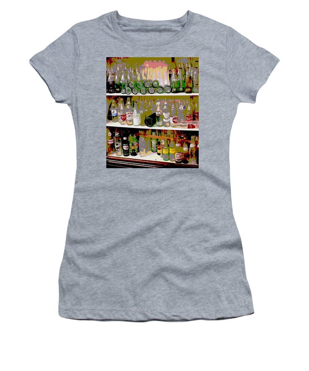 Soda Women's T-Shirt featuring the photograph Pop Art by DigiArt Diaries by Vicky B Fuller