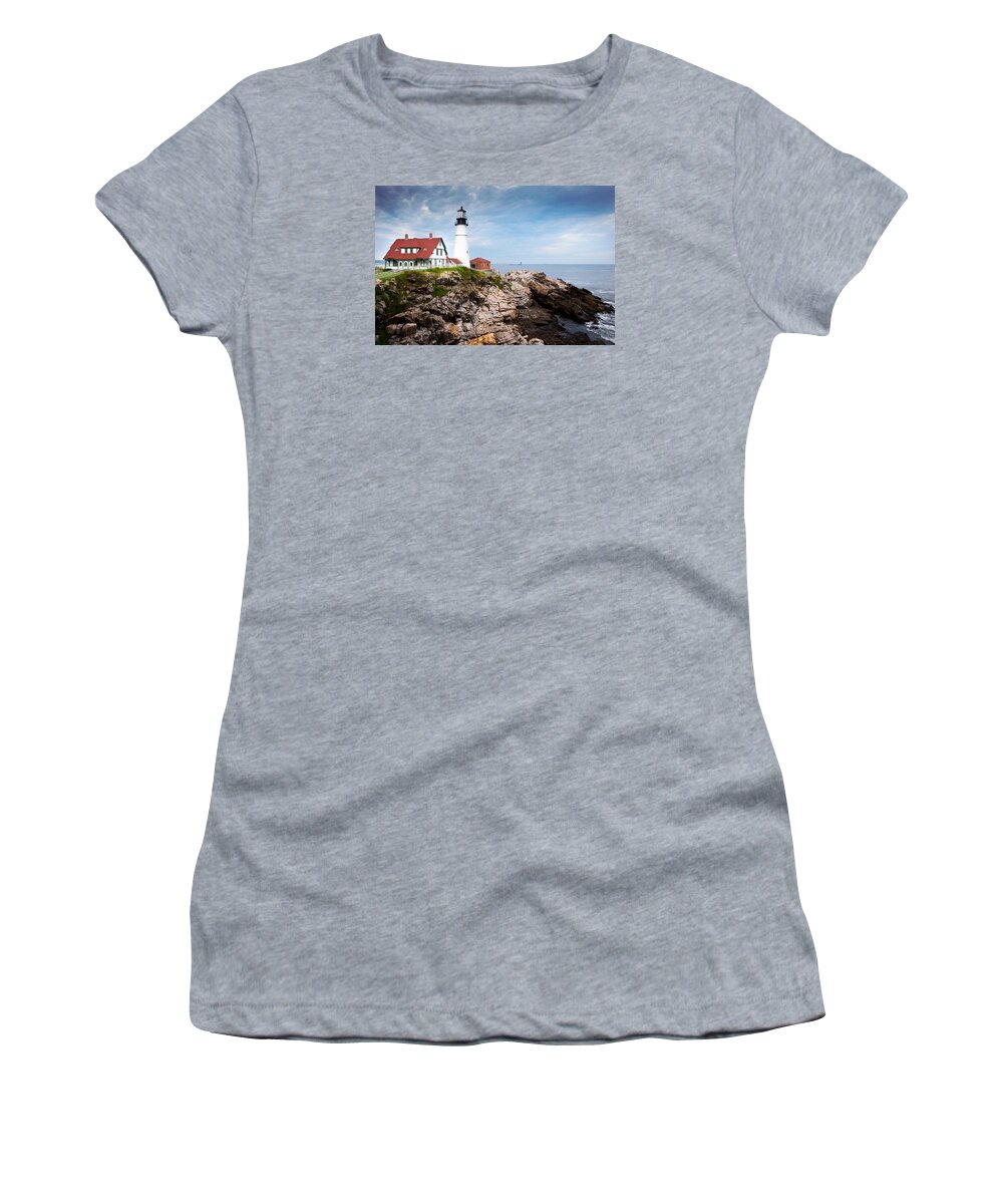 Europe Women's T-Shirt featuring the photograph Portland Head Light by Jason Smith