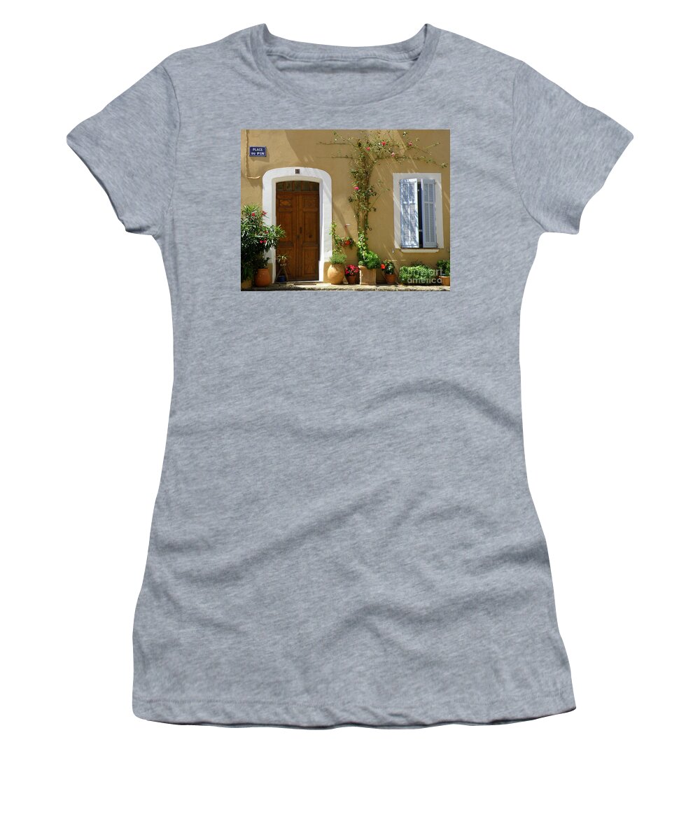 Provence Women's T-Shirt featuring the photograph Provence Door 3 by Lainie Wrightson