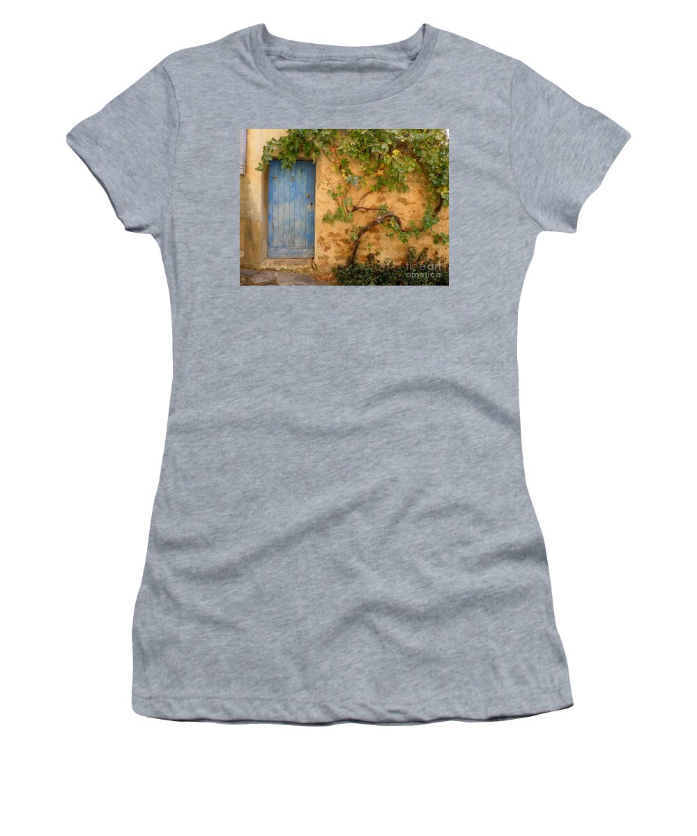 Door Women's T-Shirt featuring the photograph Provence Door 5 by Lainie Wrightson