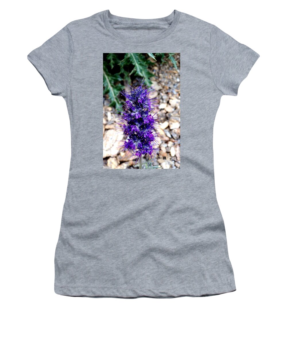 Wildflowers Women's T-Shirt featuring the photograph Purple Reign by Dorrene BrownButterfield
