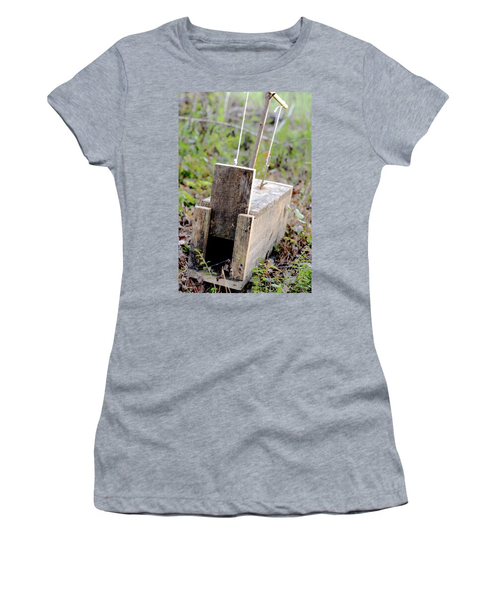 Trap Women's T-Shirt featuring the photograph Rabbits Don't Escape by La Dolce Vita