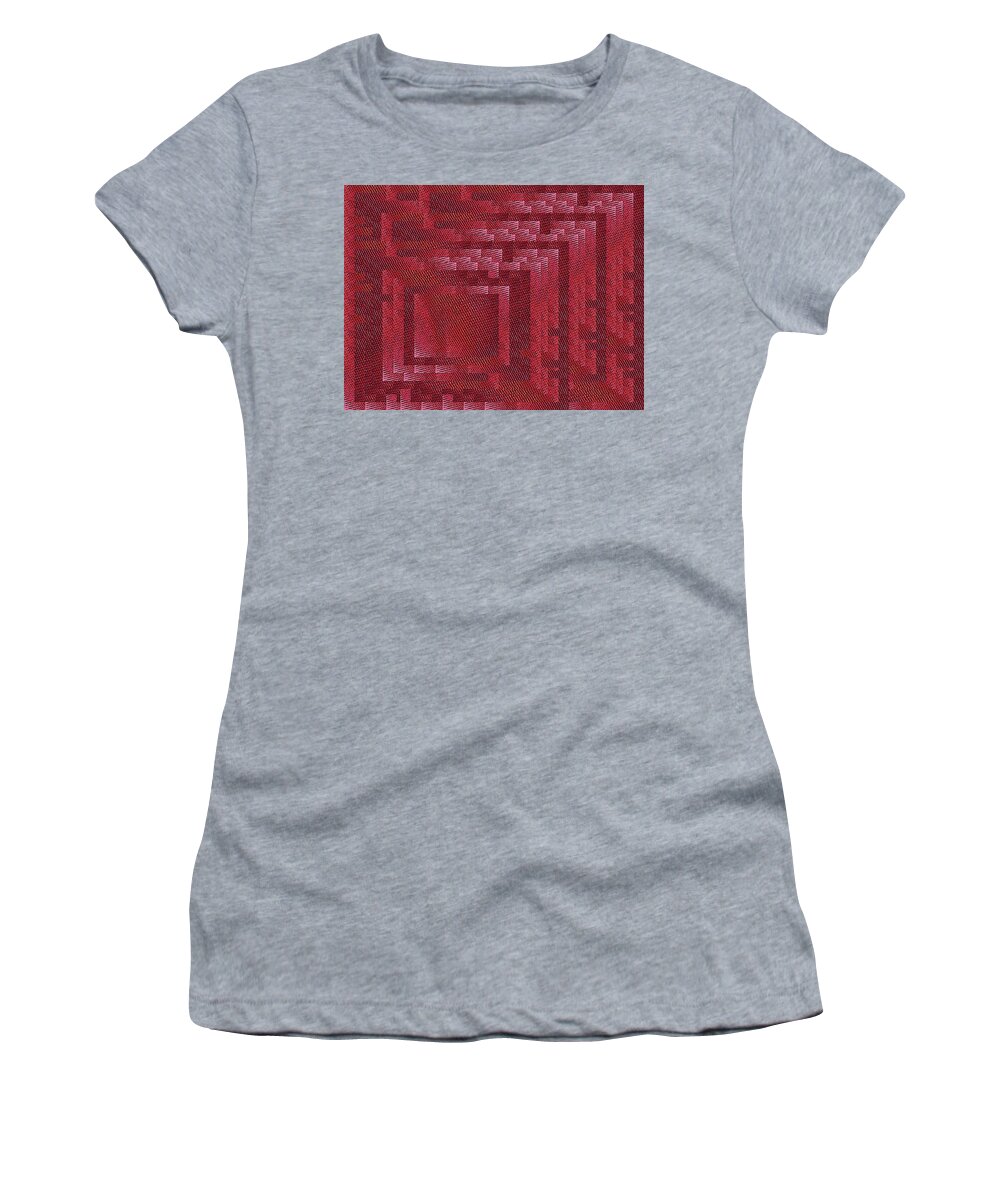 Abstract Women's T-Shirt featuring the digital art Red Riding Hood 5 by Tim Allen