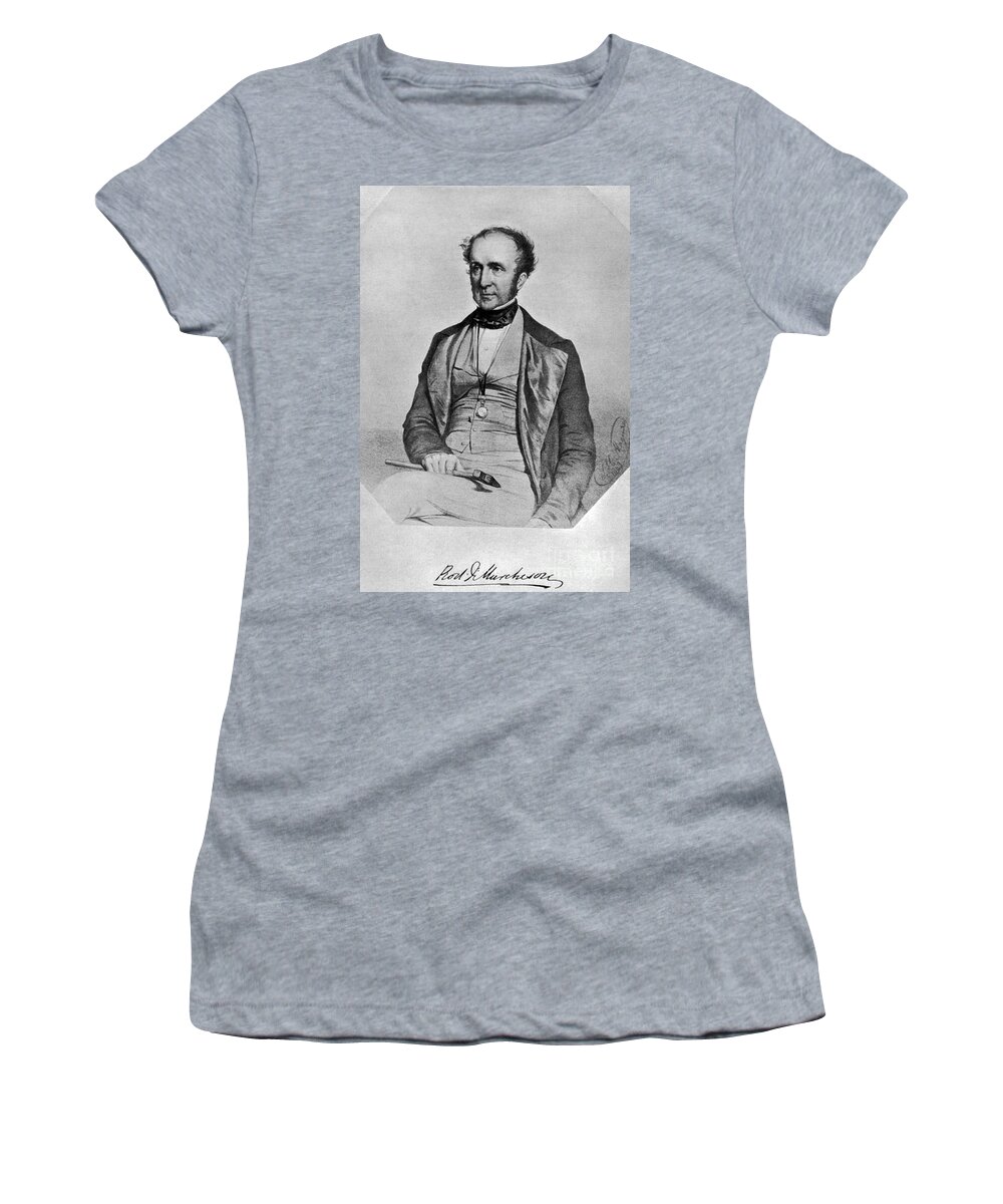 Science Women's T-Shirt featuring the photograph Roderick Murchison, Scottish Geologist by Science Source