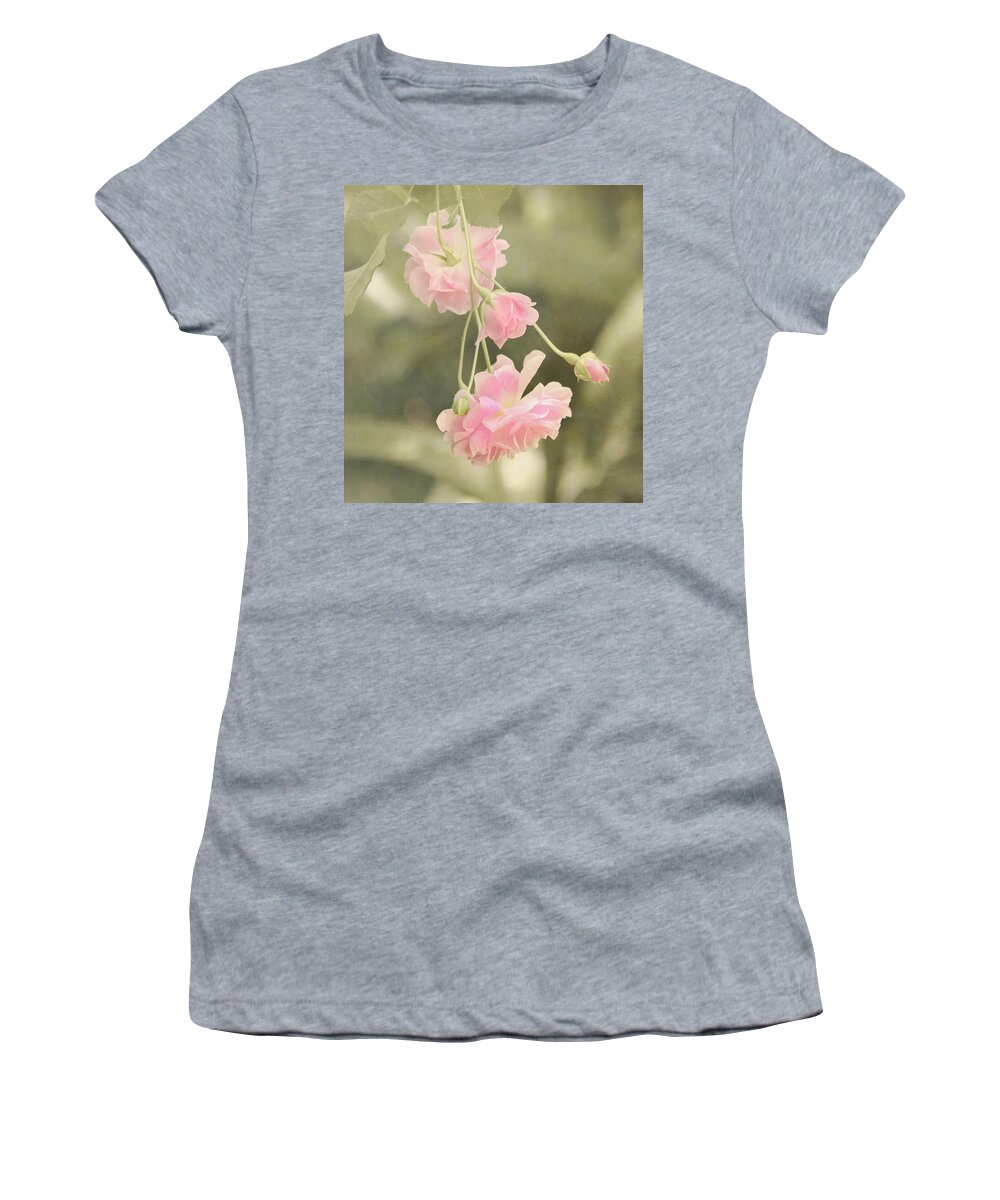 Pink Women's T-Shirt featuring the photograph Rose Vine by Kim Hojnacki
