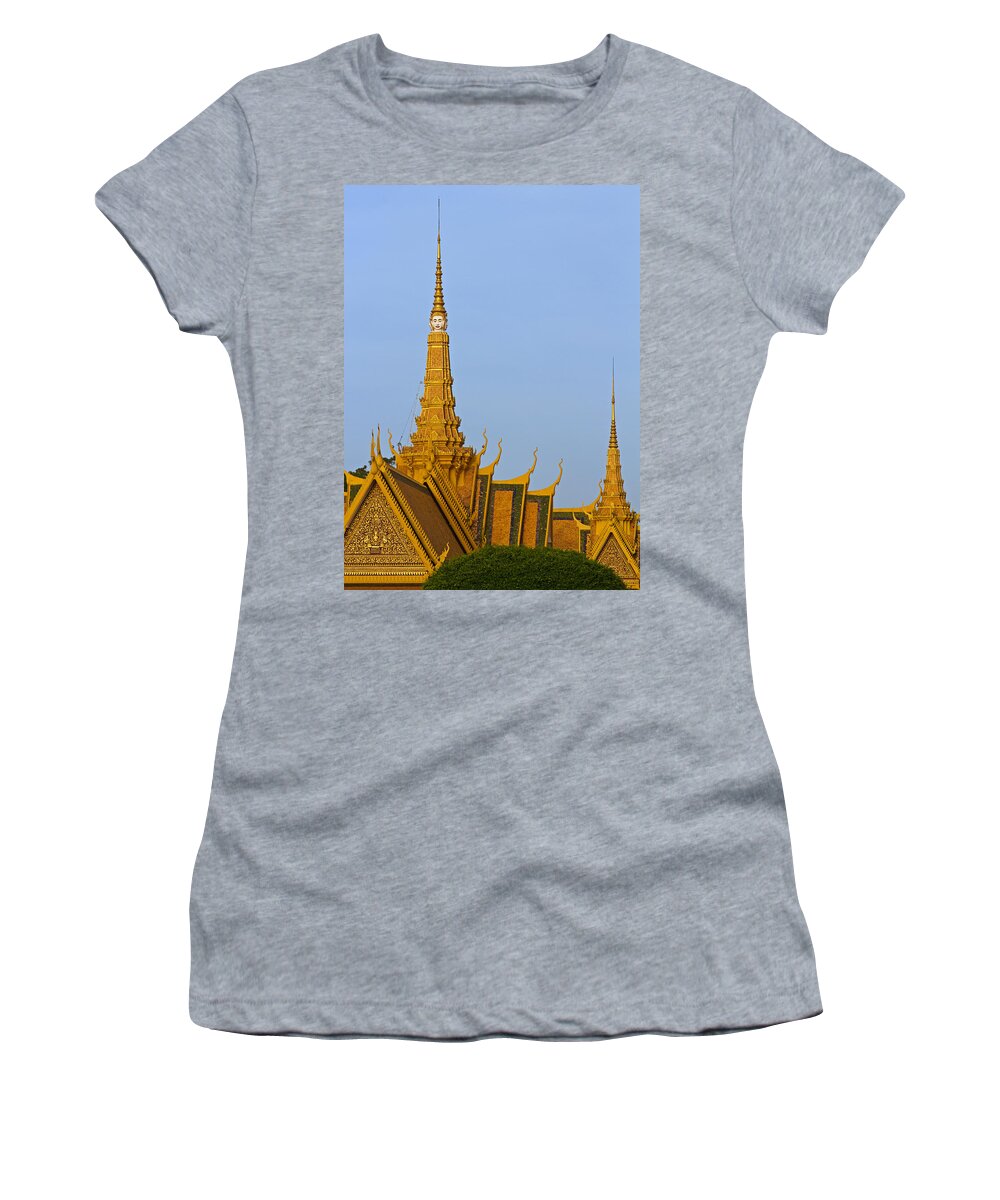 Asia Women's T-Shirt featuring the photograph Royal palace Roof. by David Freuthal
