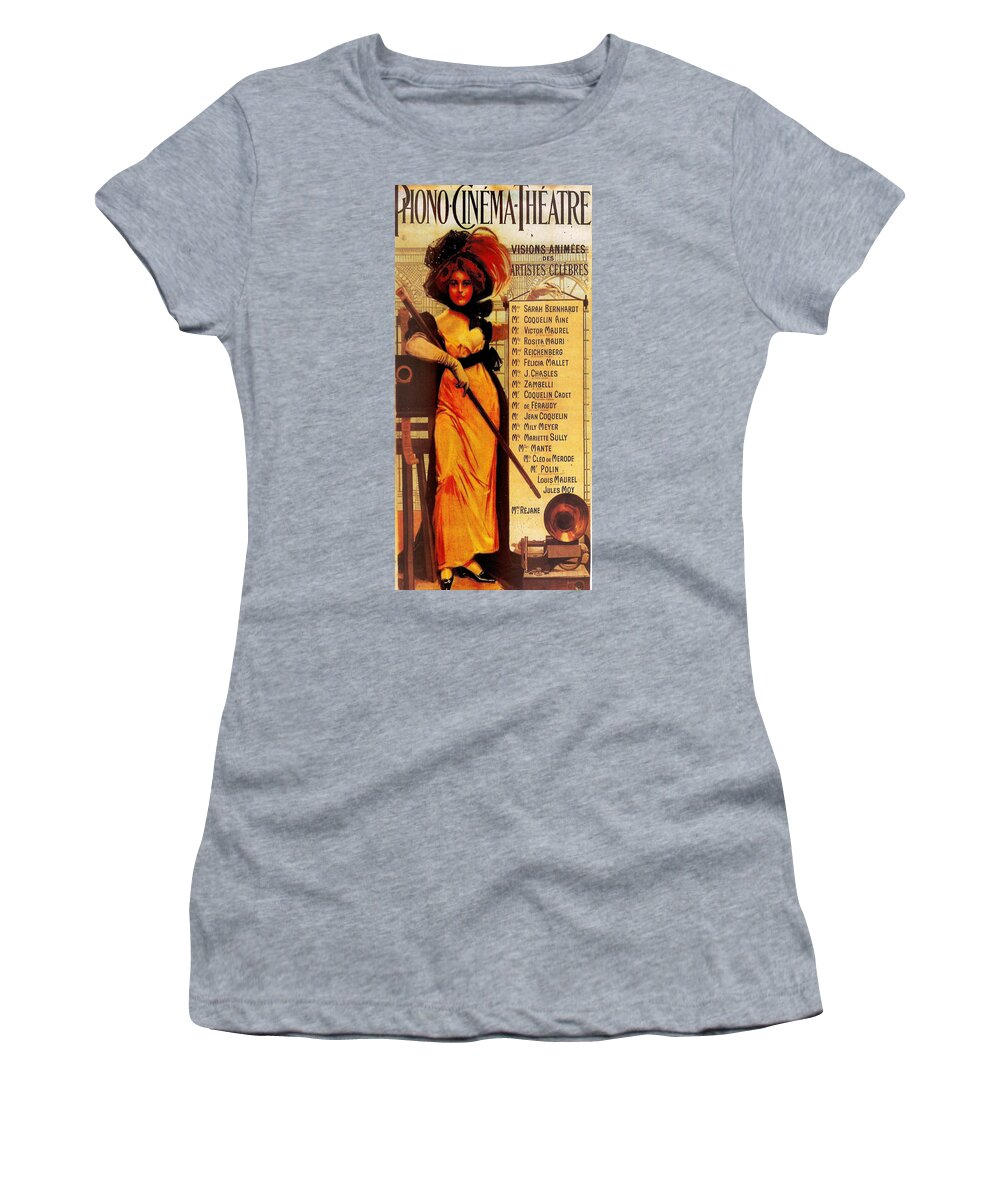 Sarah Bernhardt Women's T-Shirt featuring the photograph Sarah Bernhardt by Georgia Clare