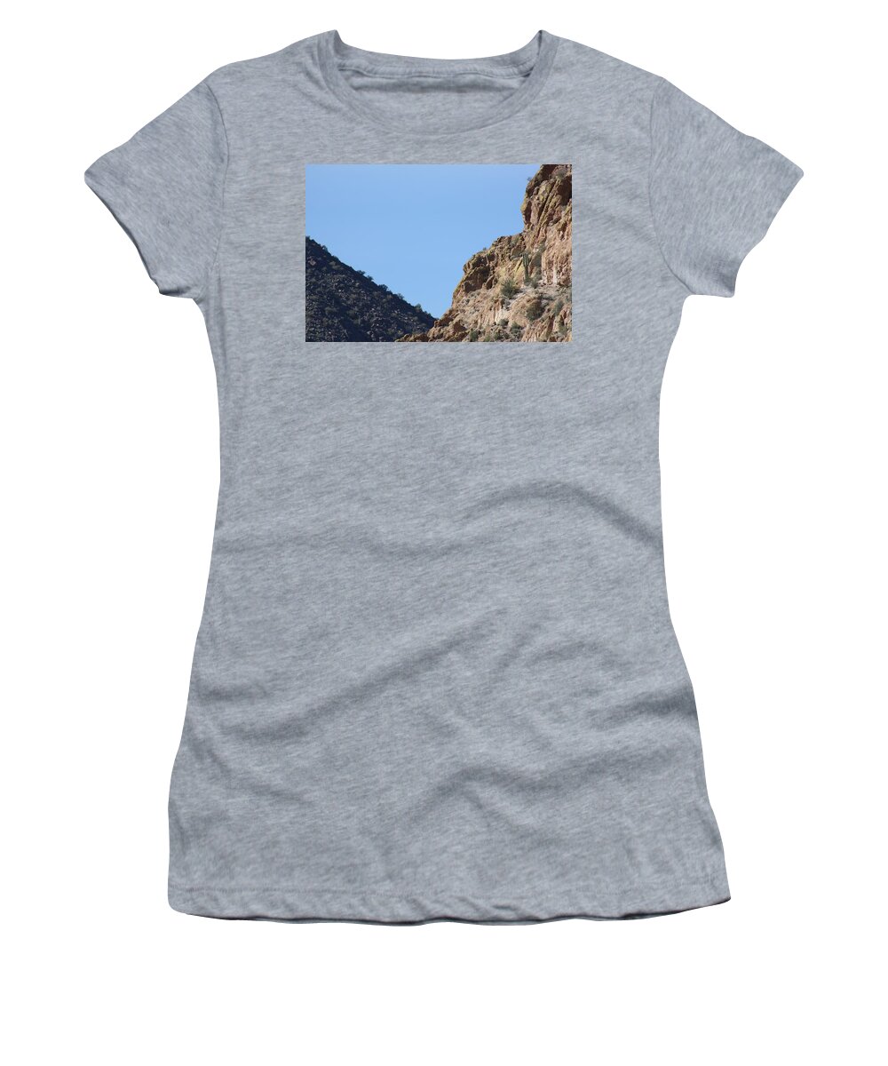 Sagouro Women's T-Shirt featuring the photograph Side by Side but different by Kim Galluzzo