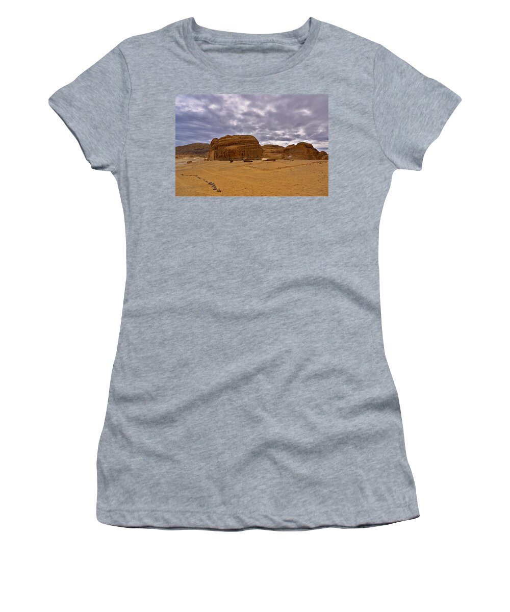 Egypt Women's T-Shirt featuring the photograph Sinai desert by Ivan Slosar