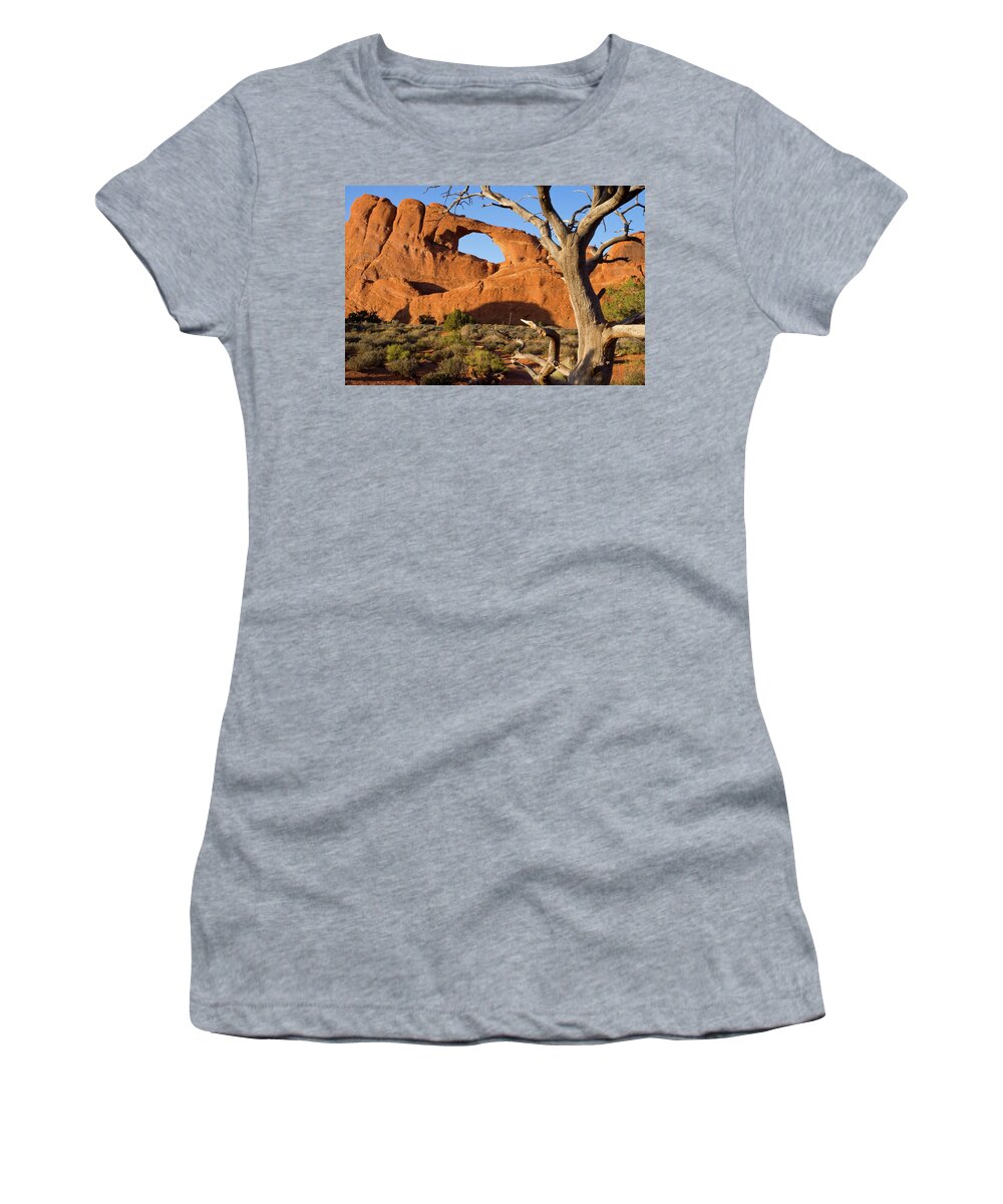 Utah Women's T-Shirt featuring the photograph Slyline Arch by Steve Stuller