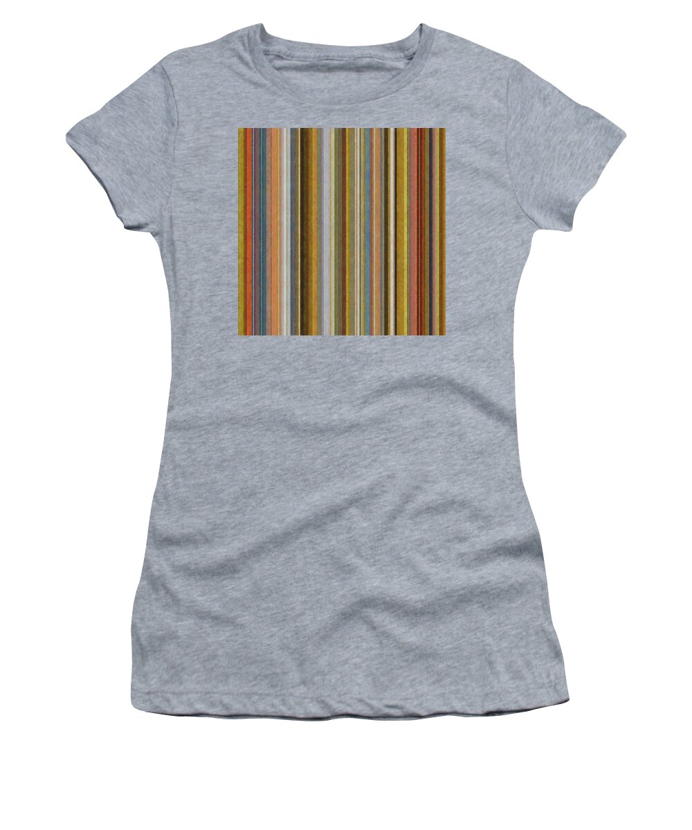 Textured Women's T-Shirt featuring the digital art Soft Stripes ll by Michelle Calkins