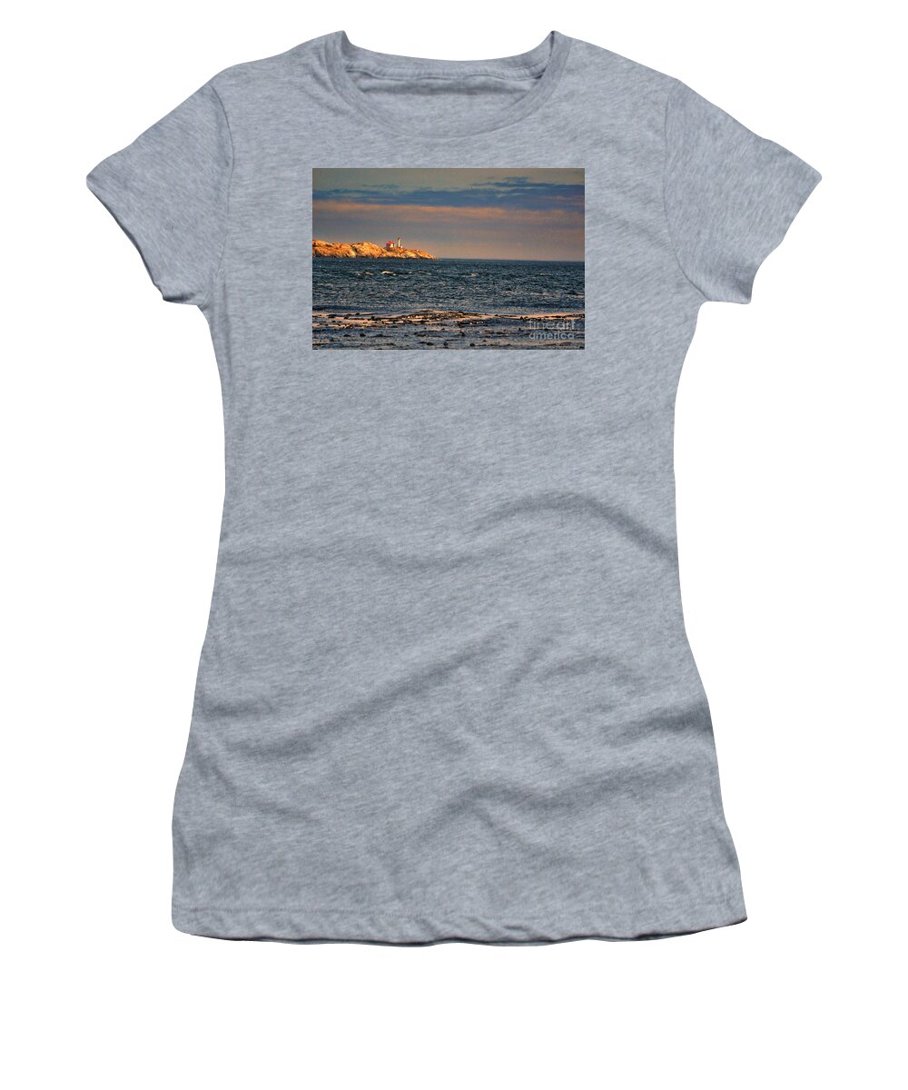 Victoria Women's T-Shirt featuring the photograph Sunset over British Columbia by Traci Cottingham