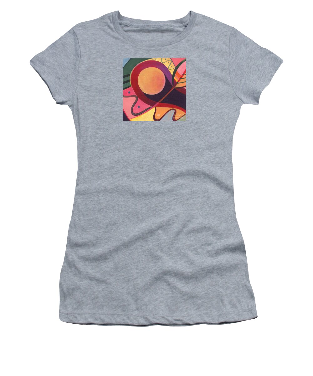 Design Women's T-Shirt featuring the painting The Joy of Design I by Helena Tiainen