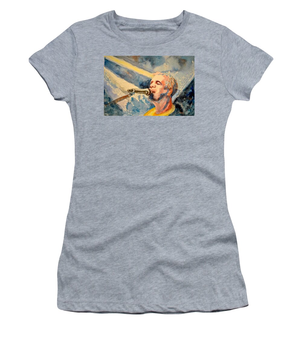 Umphrey's Mcgee Women's T-Shirt featuring the painting The Song by Patricia Arroyo