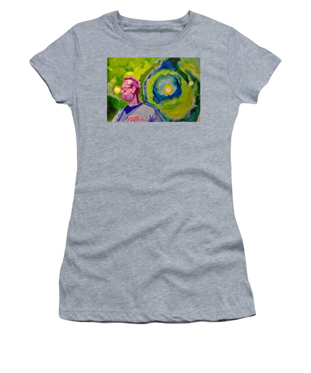 Umphrey's Mcgee Women's T-Shirt featuring the painting The Um Portal by Patricia Arroyo