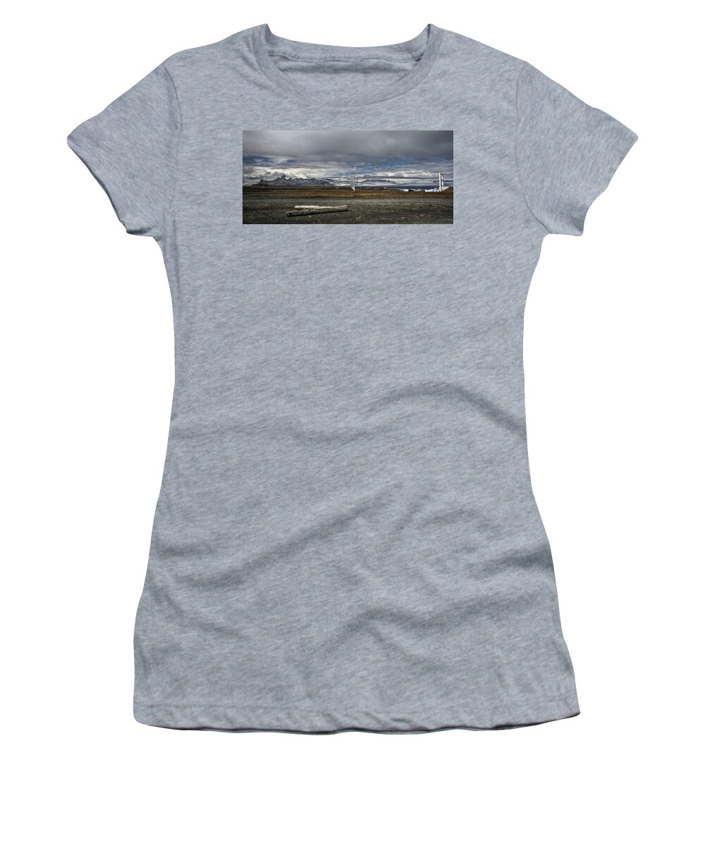 Iceland Women's T-Shirt featuring the photograph The Way The Wind Blows by Evelina Kremsdorf