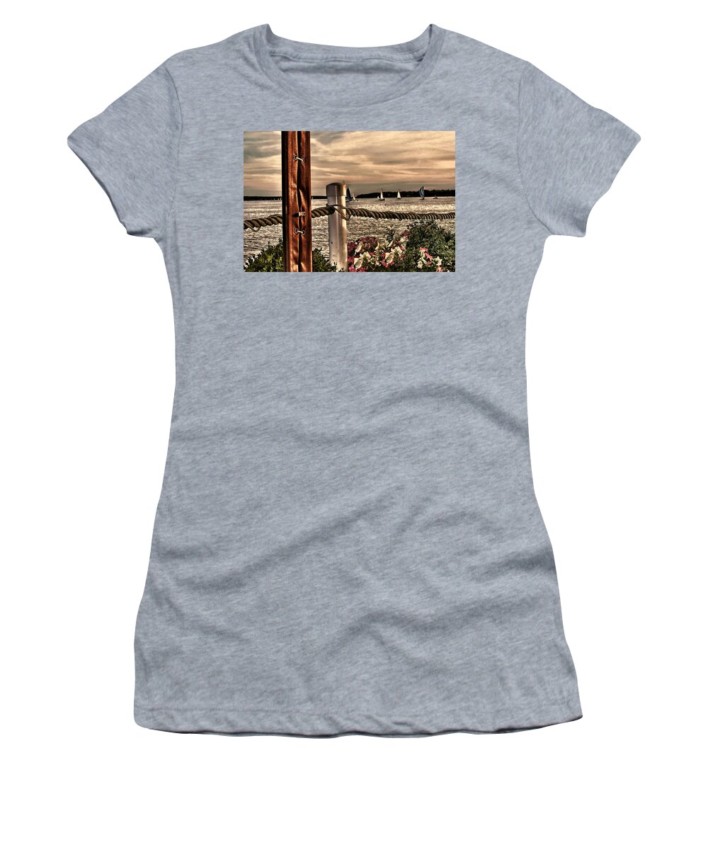 Oceans Women's T-Shirt featuring the photograph Top of the Bay by Tom Prendergast