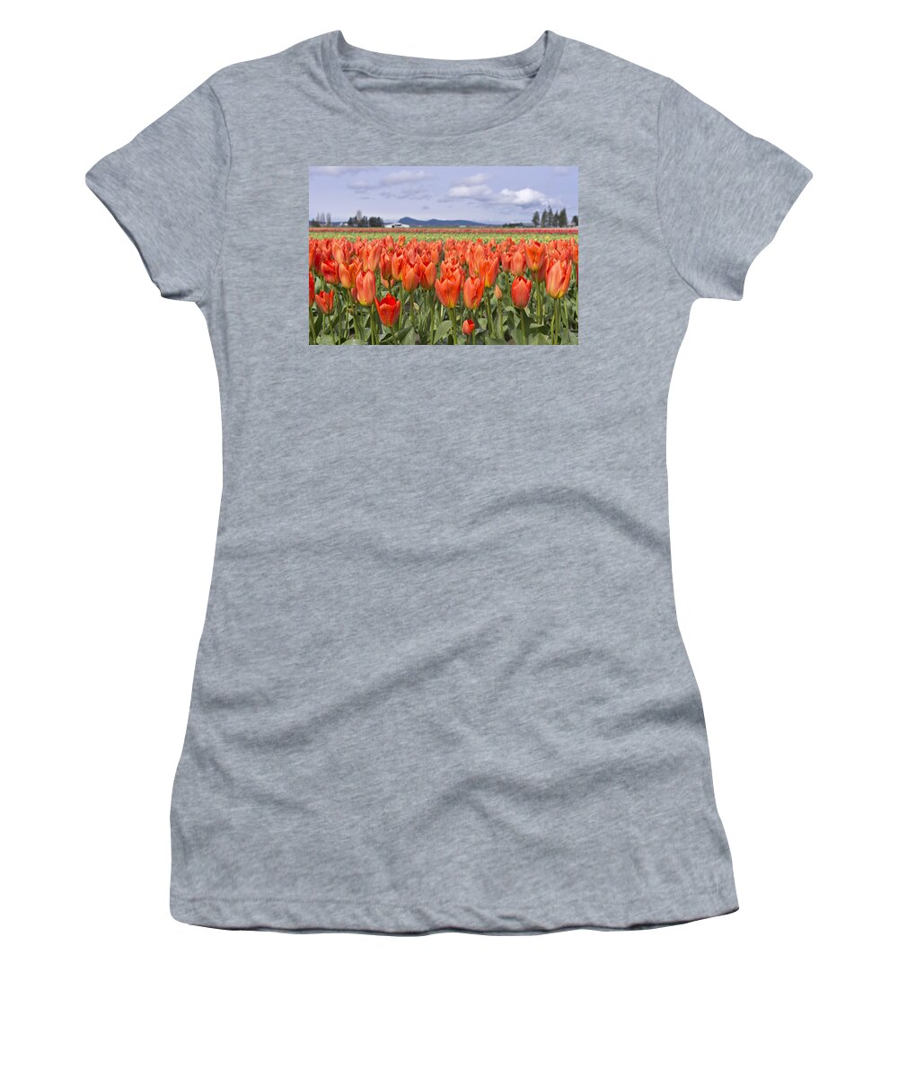 Tulip Women's T-Shirt featuring the photograph Tulips by Priya Ghose