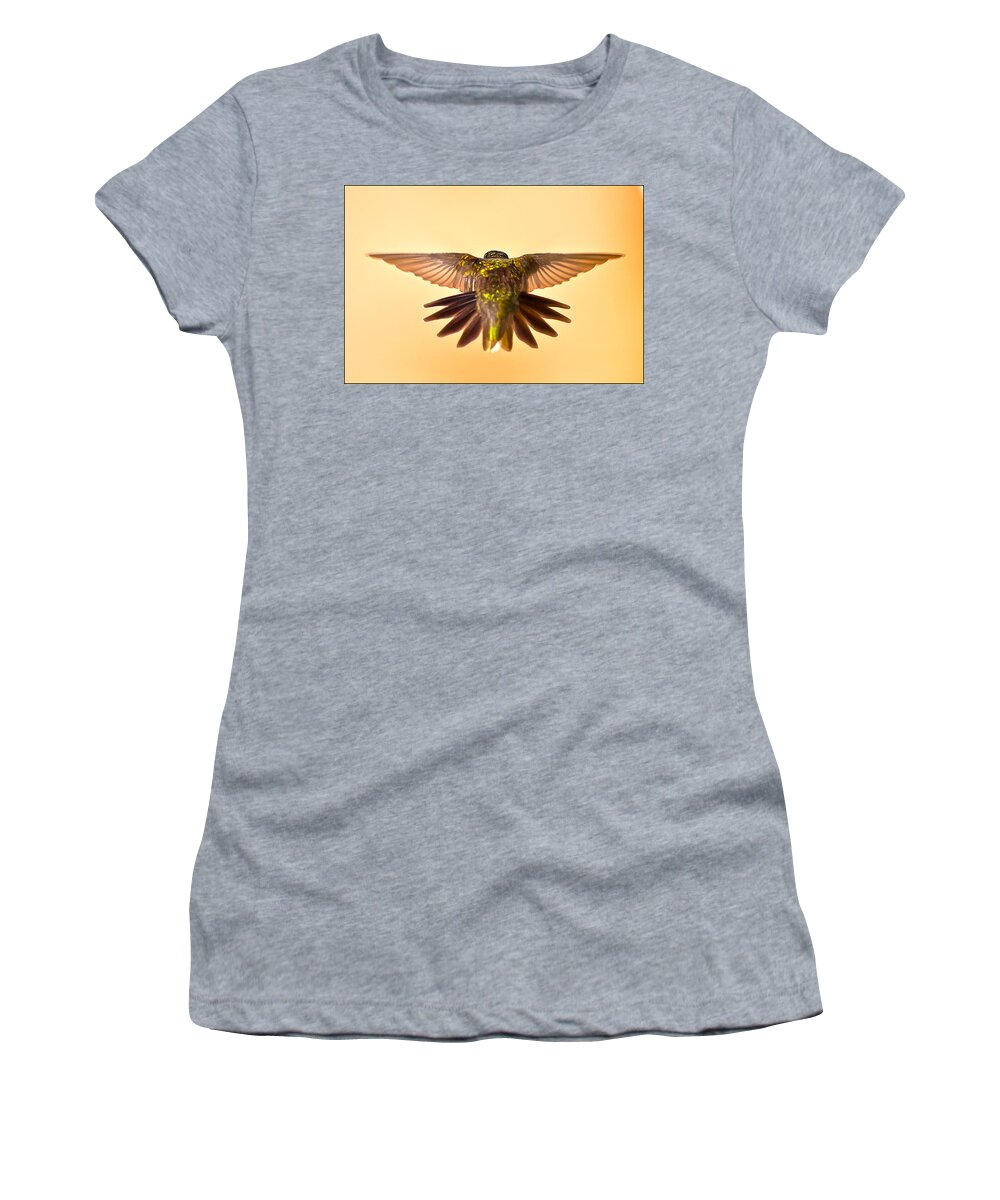 Wings Of Hummingbirds Women's T-Shirt featuring the photograph Usaf Hummingbirds Wings by Randall Branham