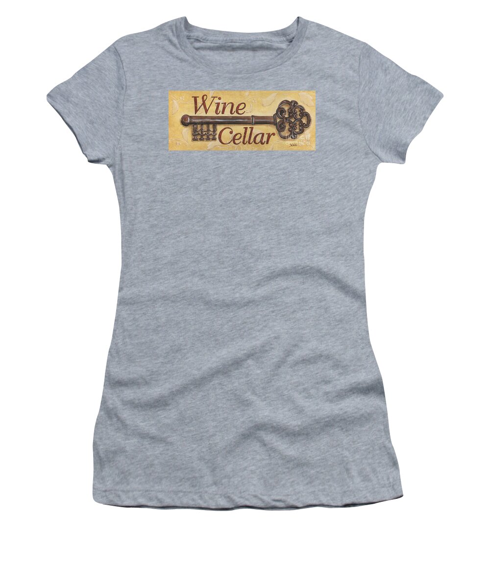 Wine Women's T-Shirt featuring the painting Wine Cellar by Debbie DeWitt