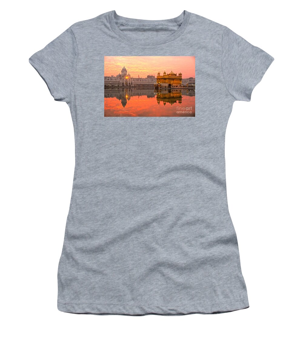 Amritsar Women's T-Shirt featuring the photograph Golden Temple by Luciano Mortula