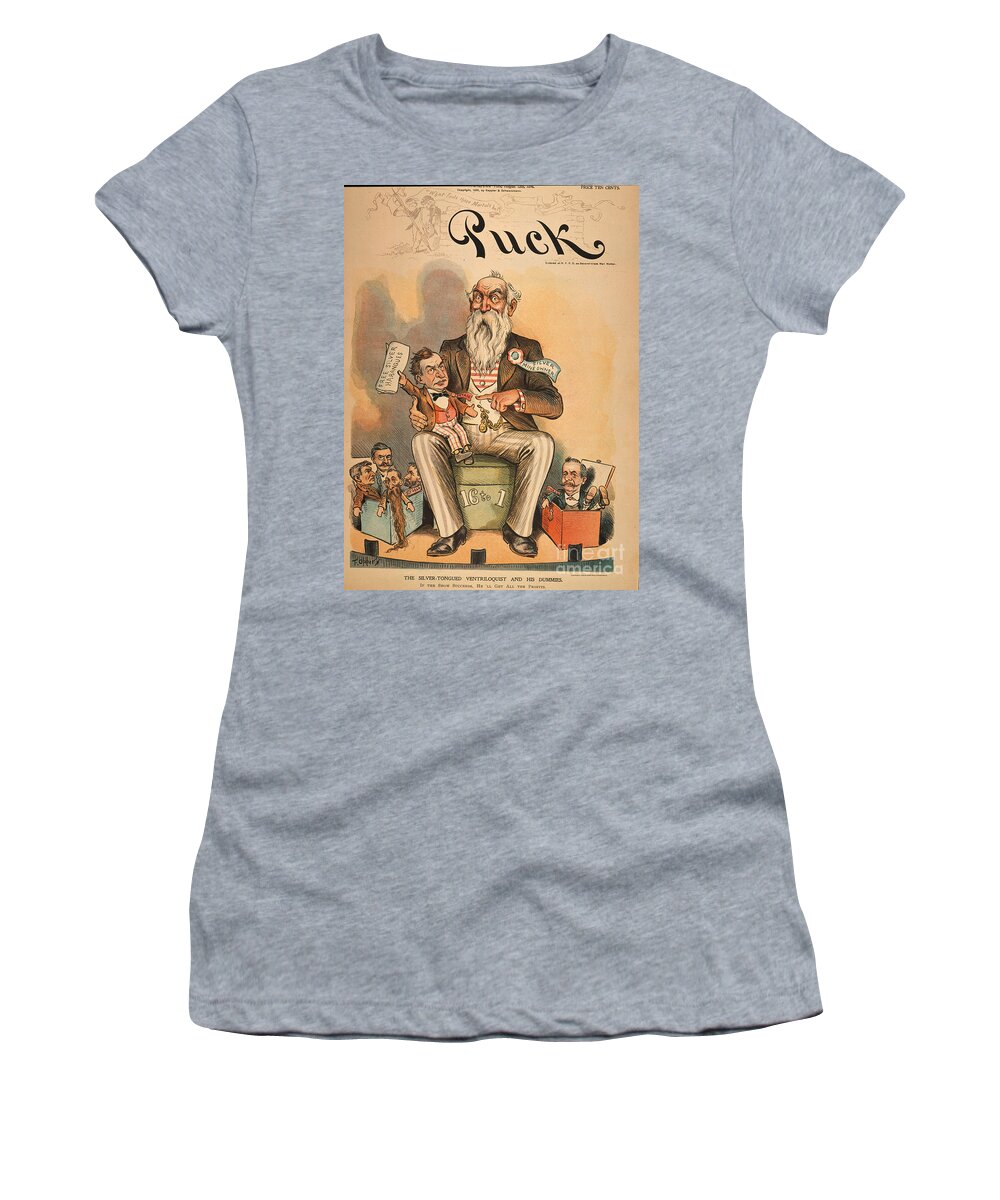 1896 Women's T-Shirt featuring the painting William Jennings Bryan #0007433 by Granger