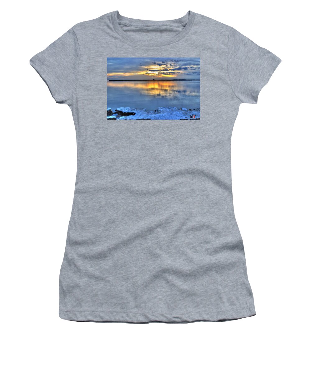 Buffalo Women's T-Shirt featuring the photograph 016 Sunsets Make You Happy by Michael Frank Jr