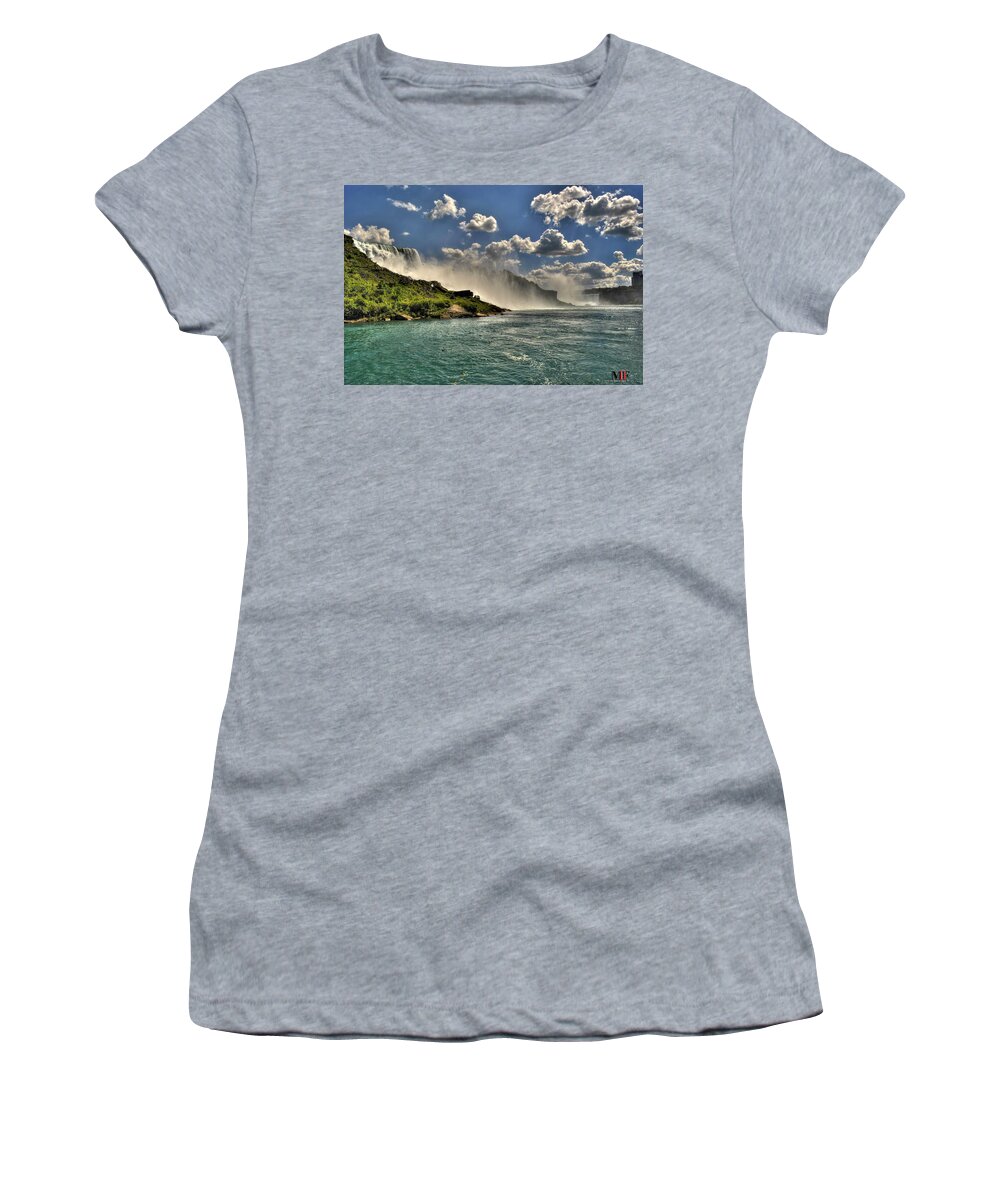 Buffalo Women's T-Shirt featuring the photograph 07 Niagara Falls 2016 by Michael Frank Jr