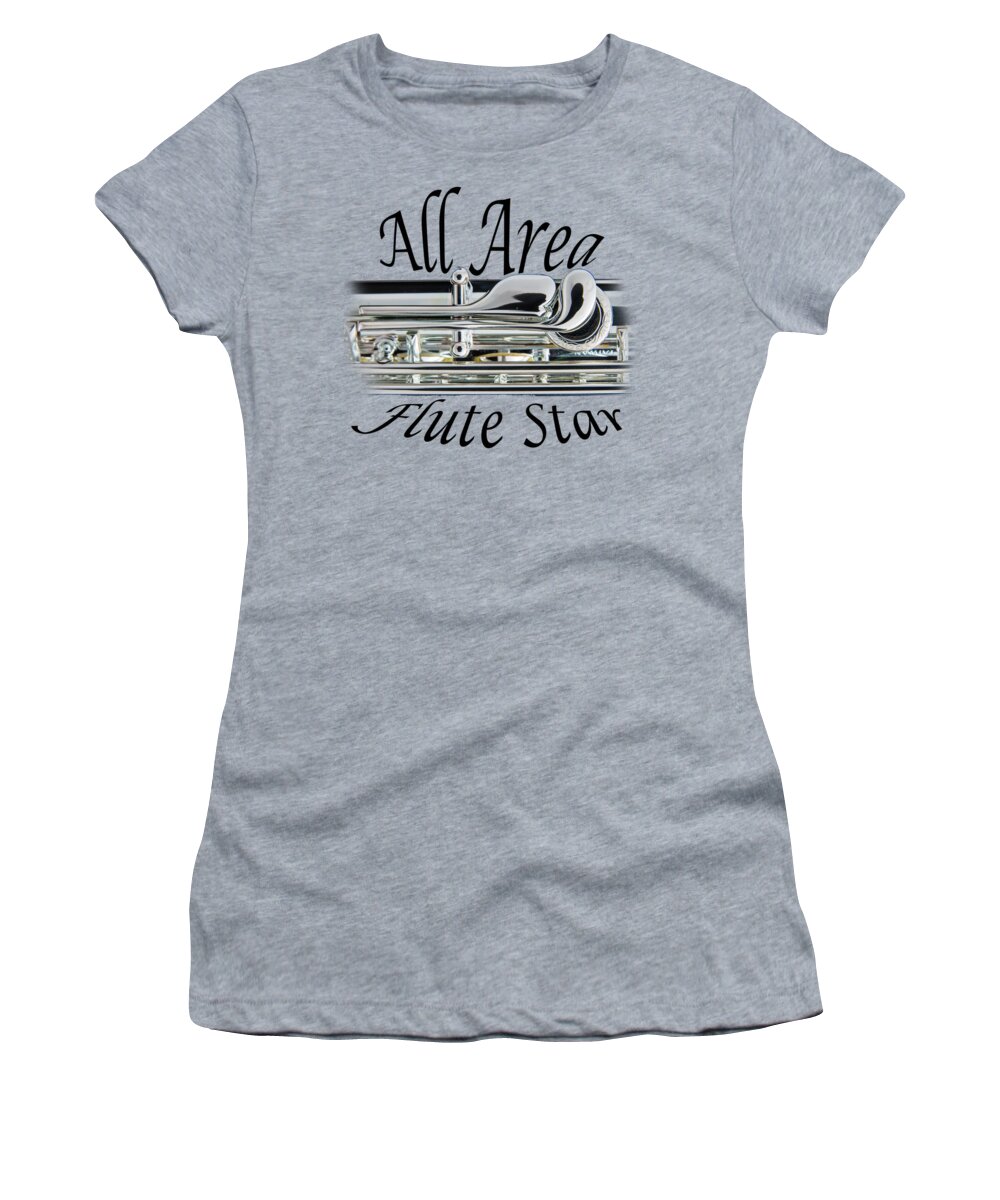 All Area Flute Star Women's T-Shirt featuring the photograph All Area Flute Star #1 by M K Miller