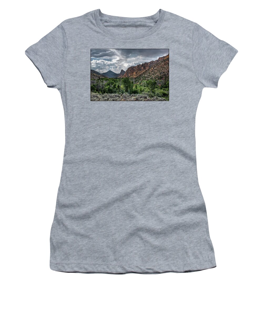 Wyoming Women's T-Shirt featuring the photograph Along the Way #1 by Erika Fawcett