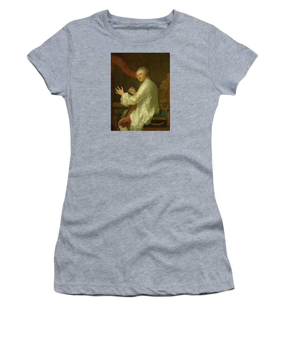 Jean-baptiste Greuze Women's T-Shirt featuring the painting Ange Laurent de La Live de Jully #1 by Jean-Baptiste Greuze