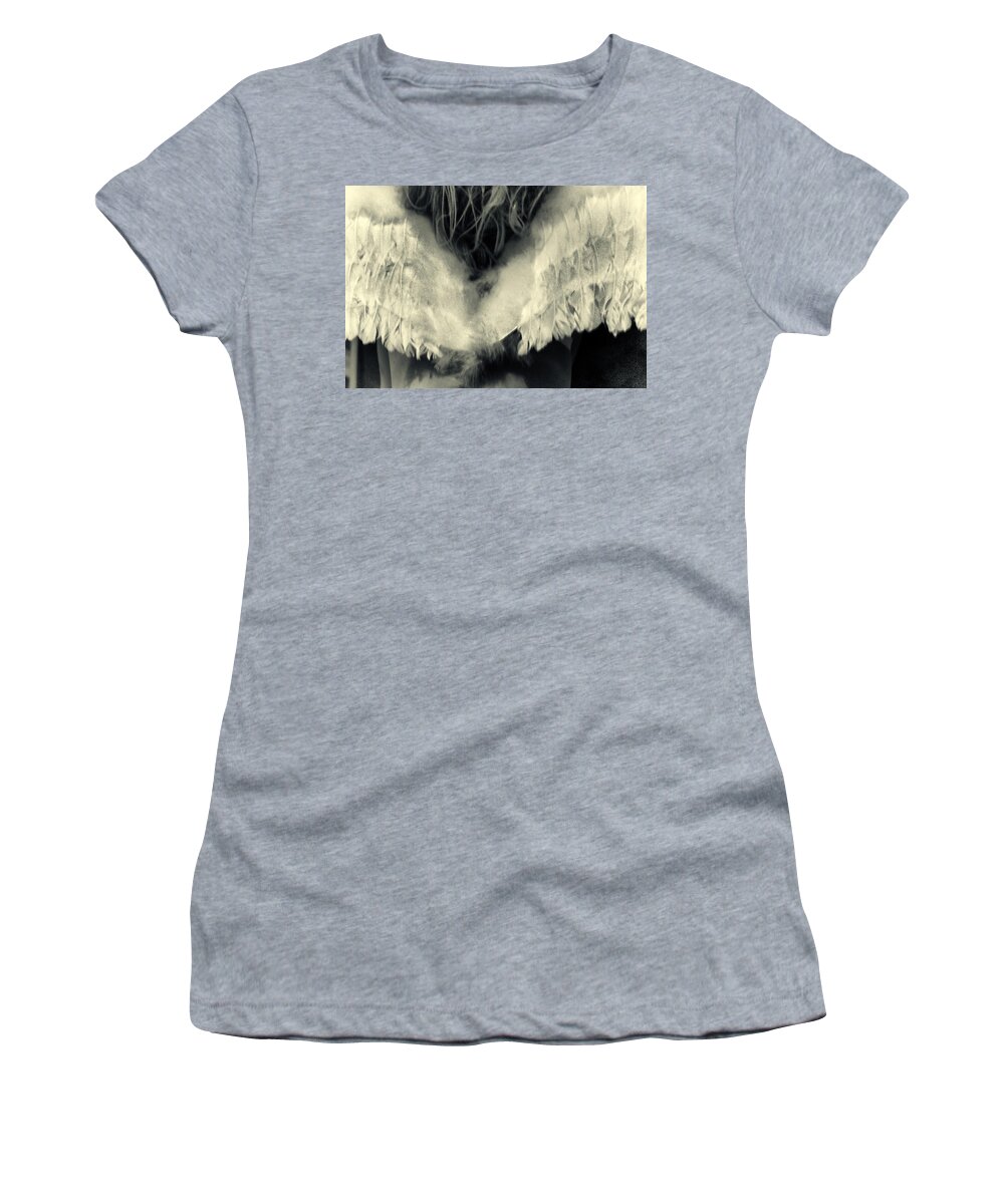 Monochrom Women's T-Shirt featuring the photograph Angel #1 by Stelios Kleanthous