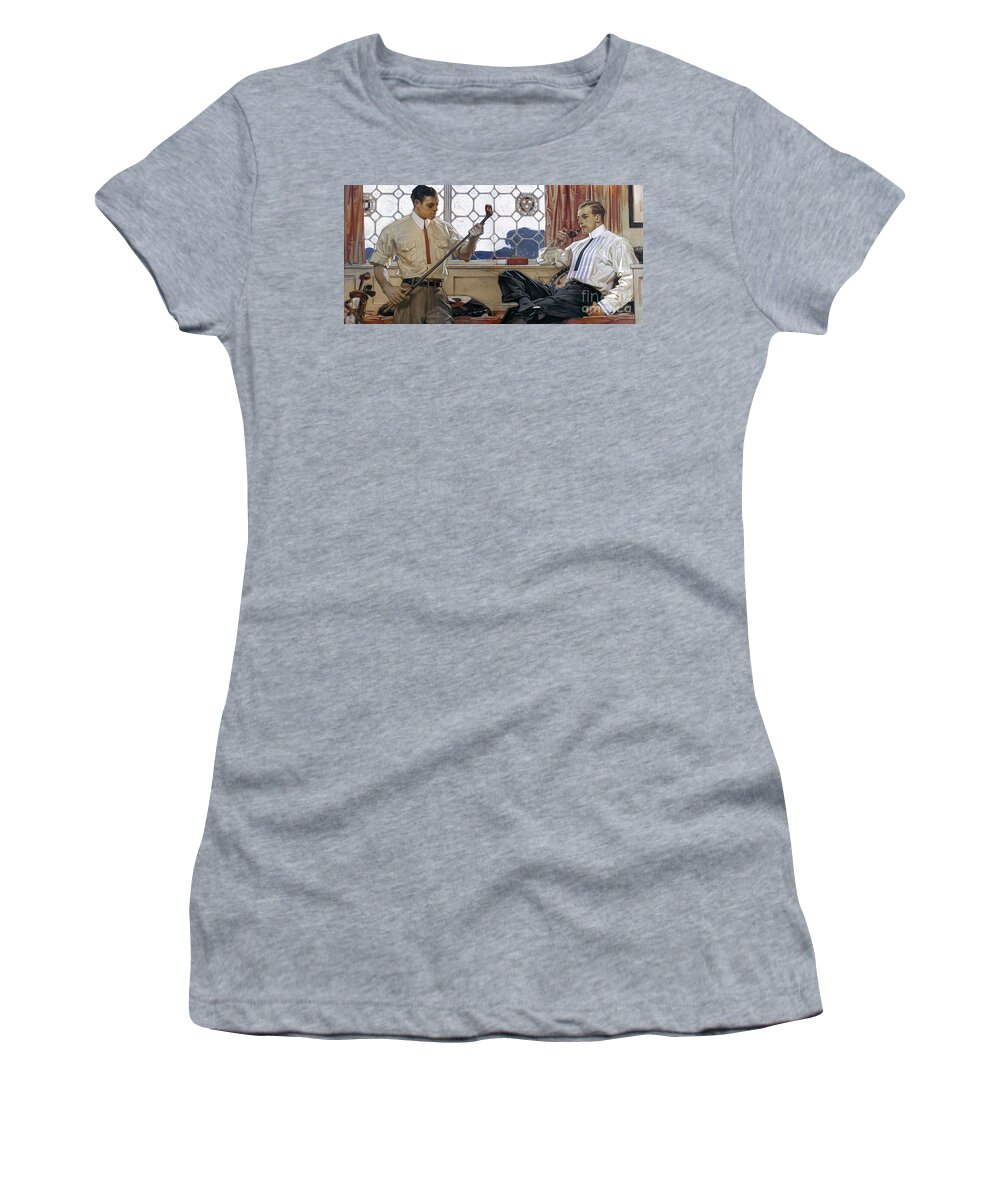 1914 Women's T-Shirt featuring the photograph Arrow Shirt Collar Ad, 1914 #1 by Granger