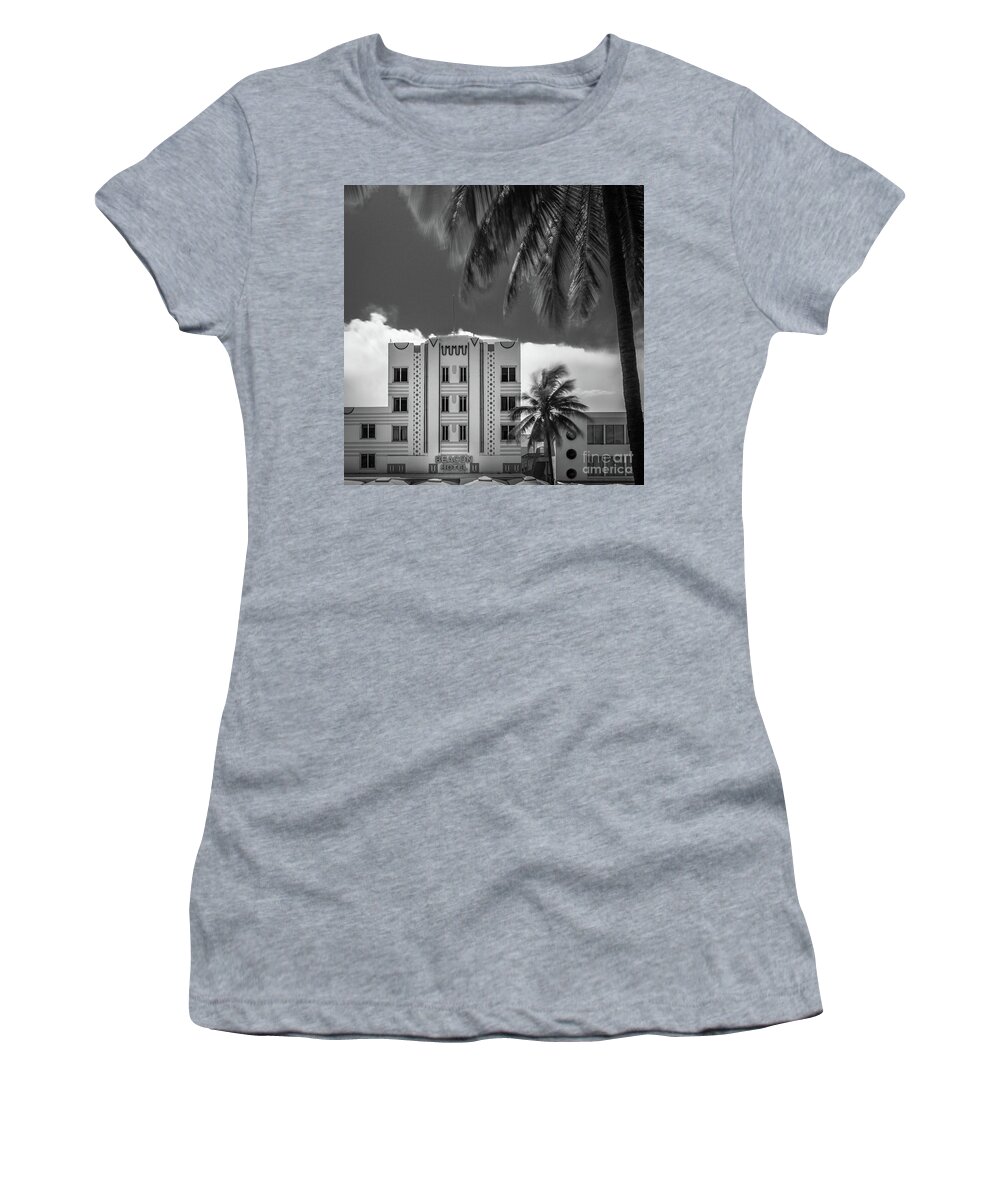 Art Deco Women's T-Shirt featuring the photograph Beacon Hotel Miami by Doug Sturgess
