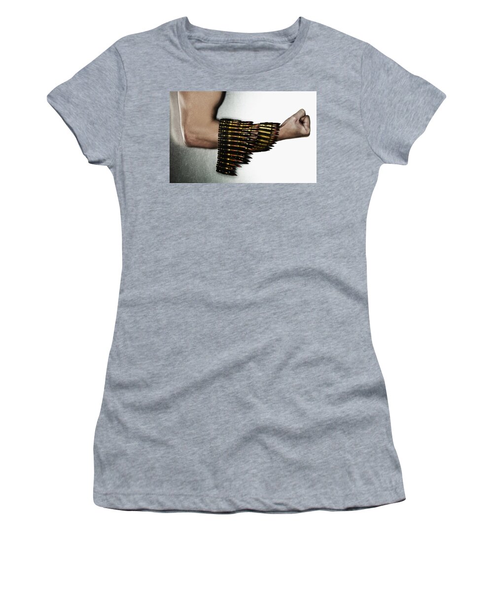 Bullet Women's T-Shirt featuring the photograph Bullet #1 by Jackie Russo