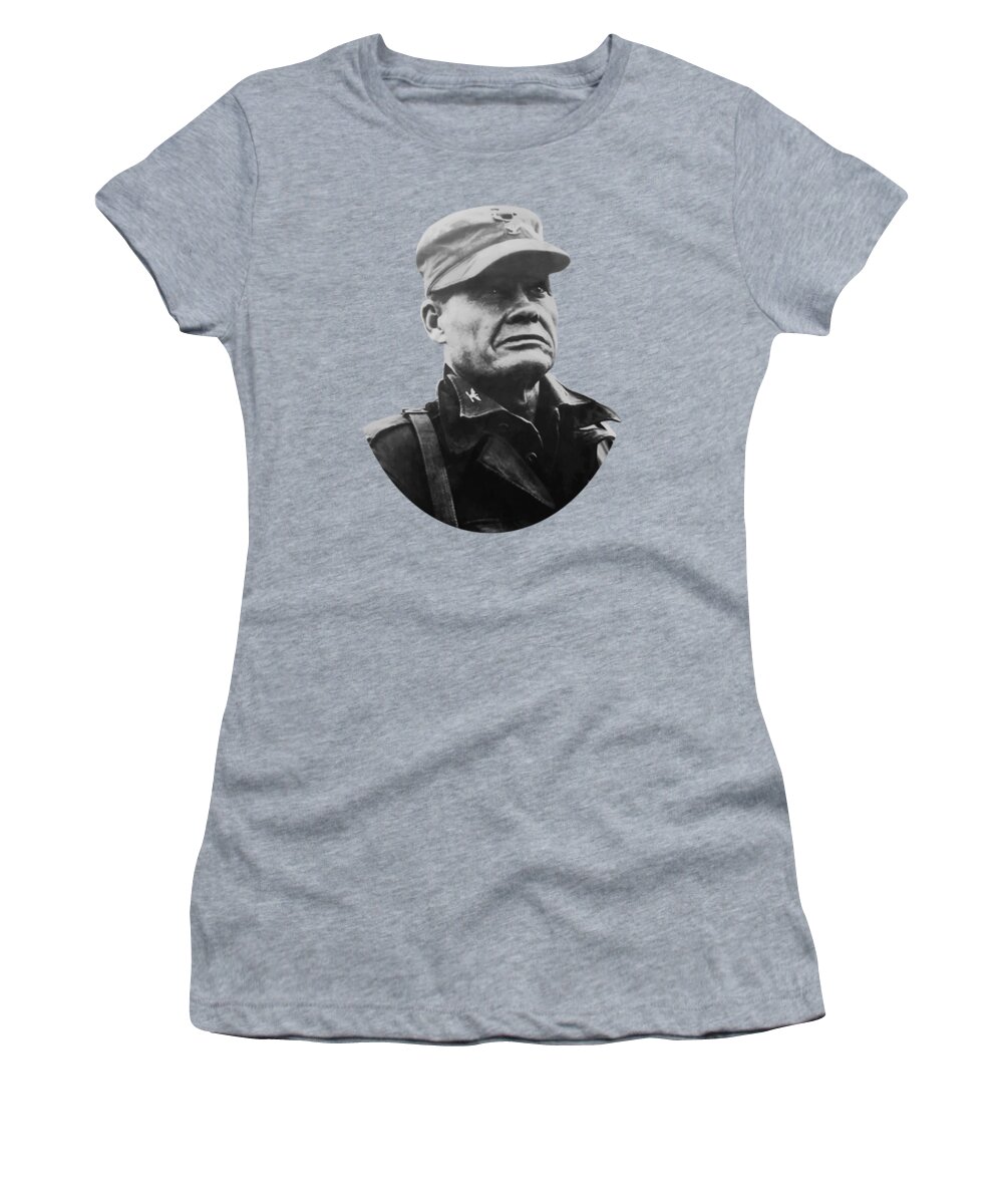 Chesty Puller Women's T-Shirt featuring the painting Chesty Puller by War Is Hell Store