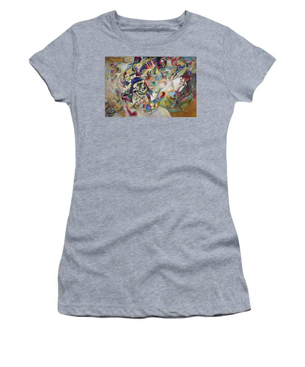 Wassily Kandinsky Women's T-Shirt featuring the painting Composition VII #7 by Wassily Kandinsky