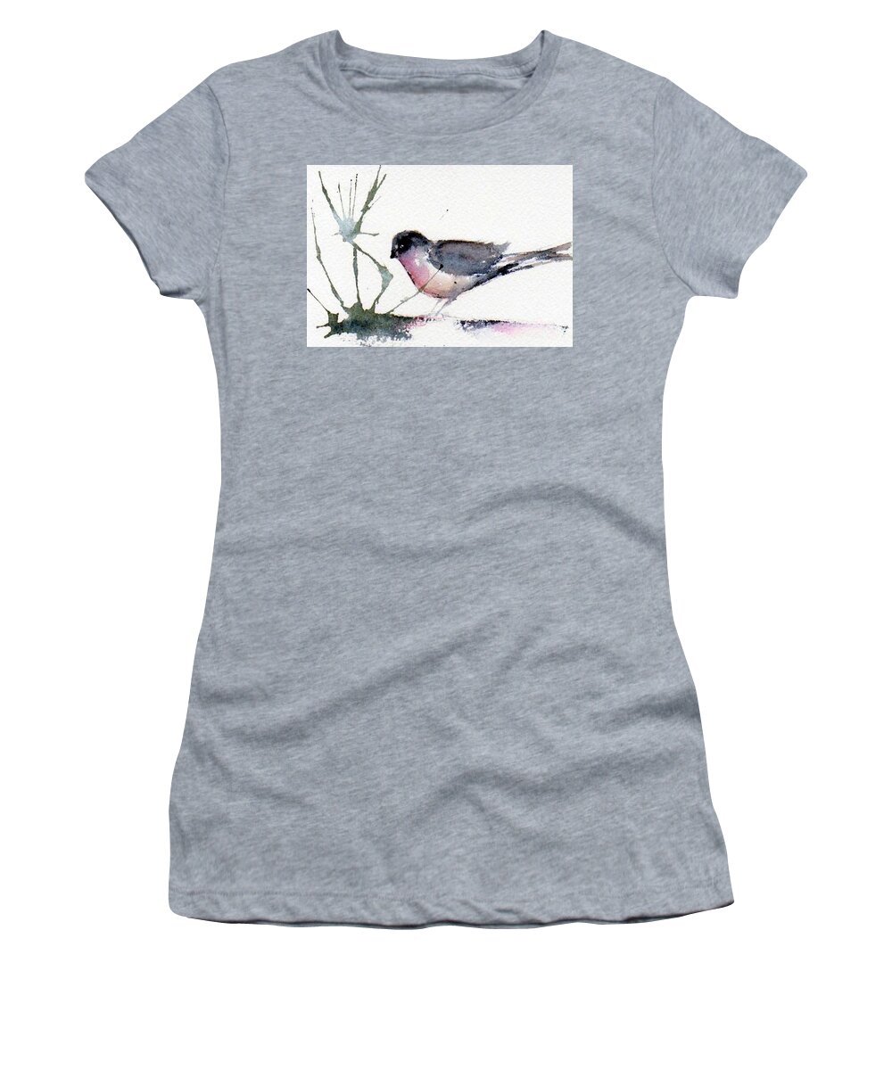 Watercolor Women's T-Shirt featuring the painting Contented #2 by Anne Duke