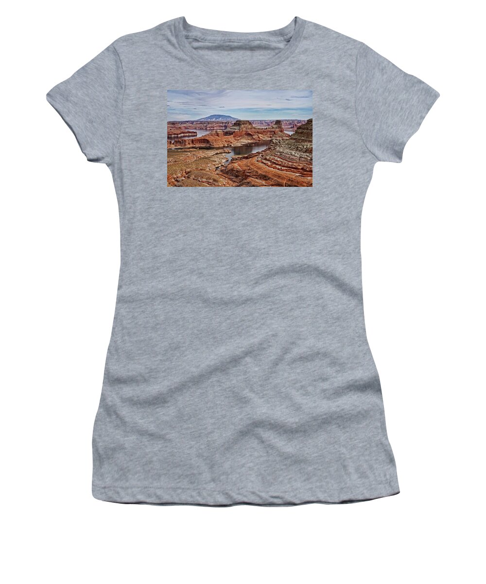 Alstrom Point Women's T-Shirt featuring the photograph Desert Oasis #1 by Leda Robertson