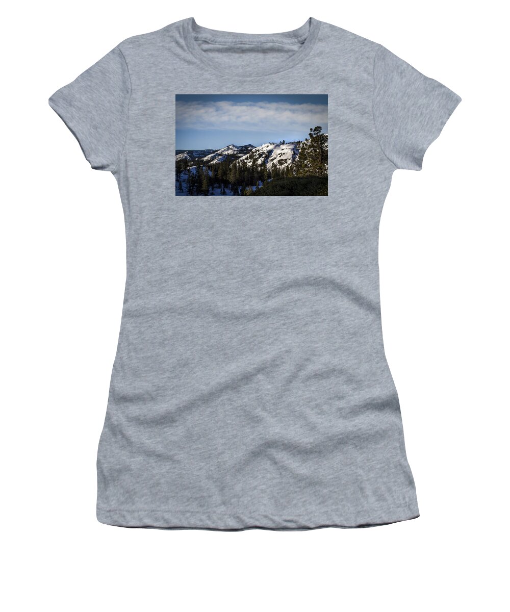 Donner Pass Women's T-Shirt featuring the photograph Donnor Pass #1 by Bruce Bottomley