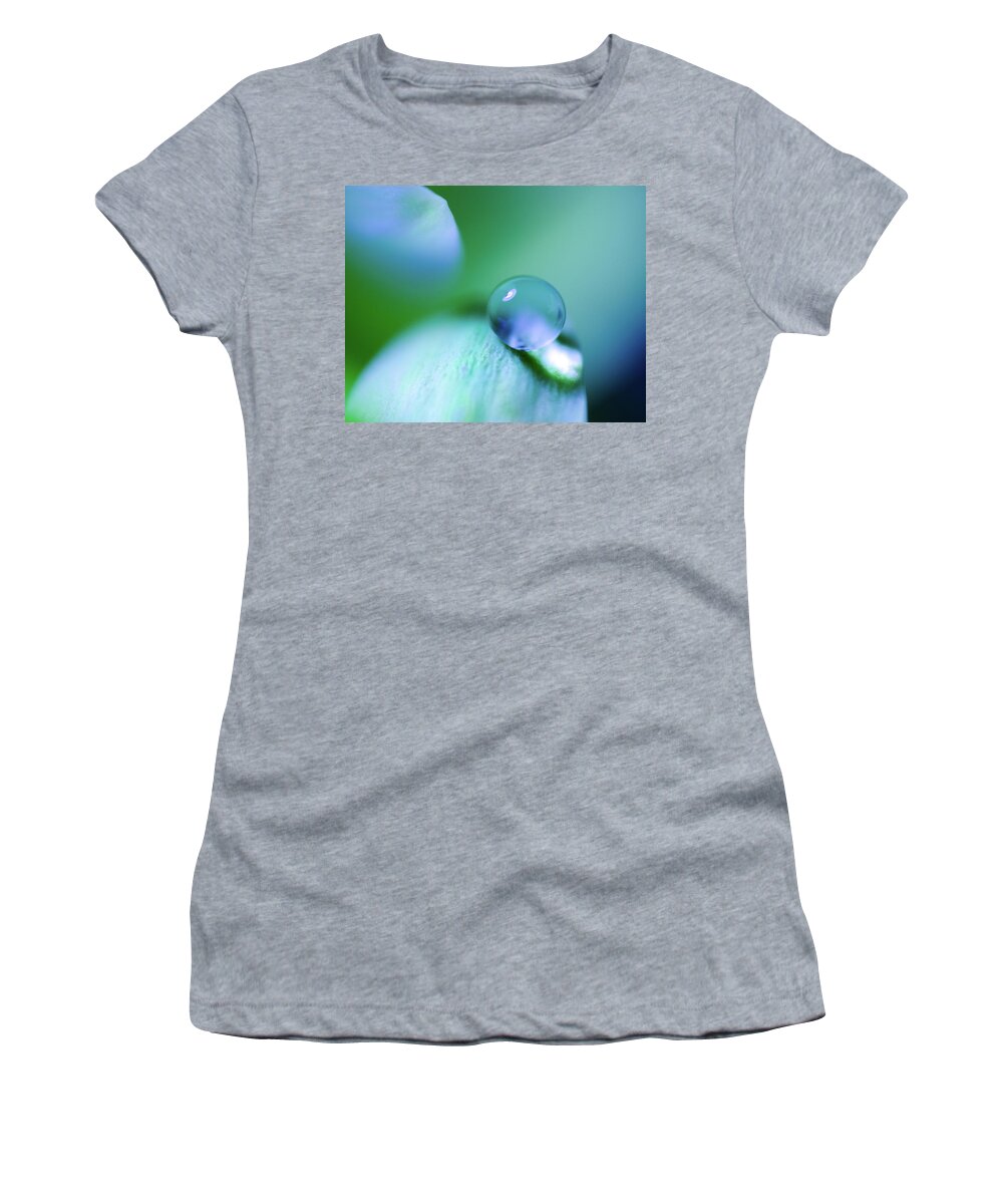 Bokeh Women's T-Shirt featuring the photograph Dropped #1 by Sandra Parlow